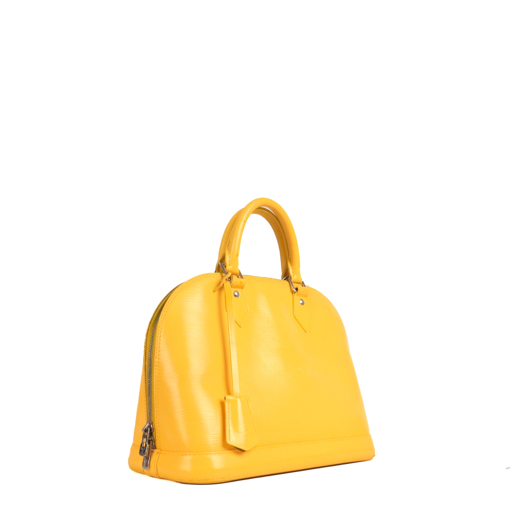 LOUIS VUITTON - Sac à main Alma PM Louis Vuitton en cuir épi jaune