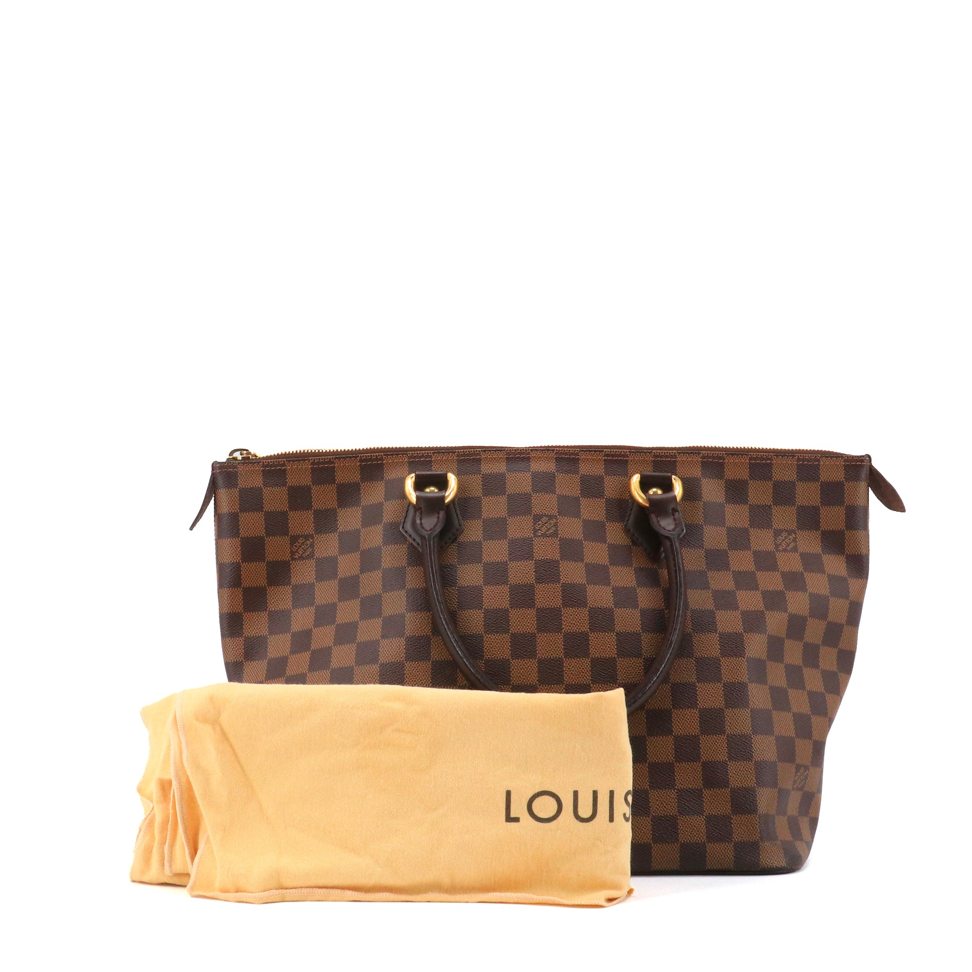 LOUIS VUITTON - Sac à main Saleya Louis Vuitton en toile damier ébène