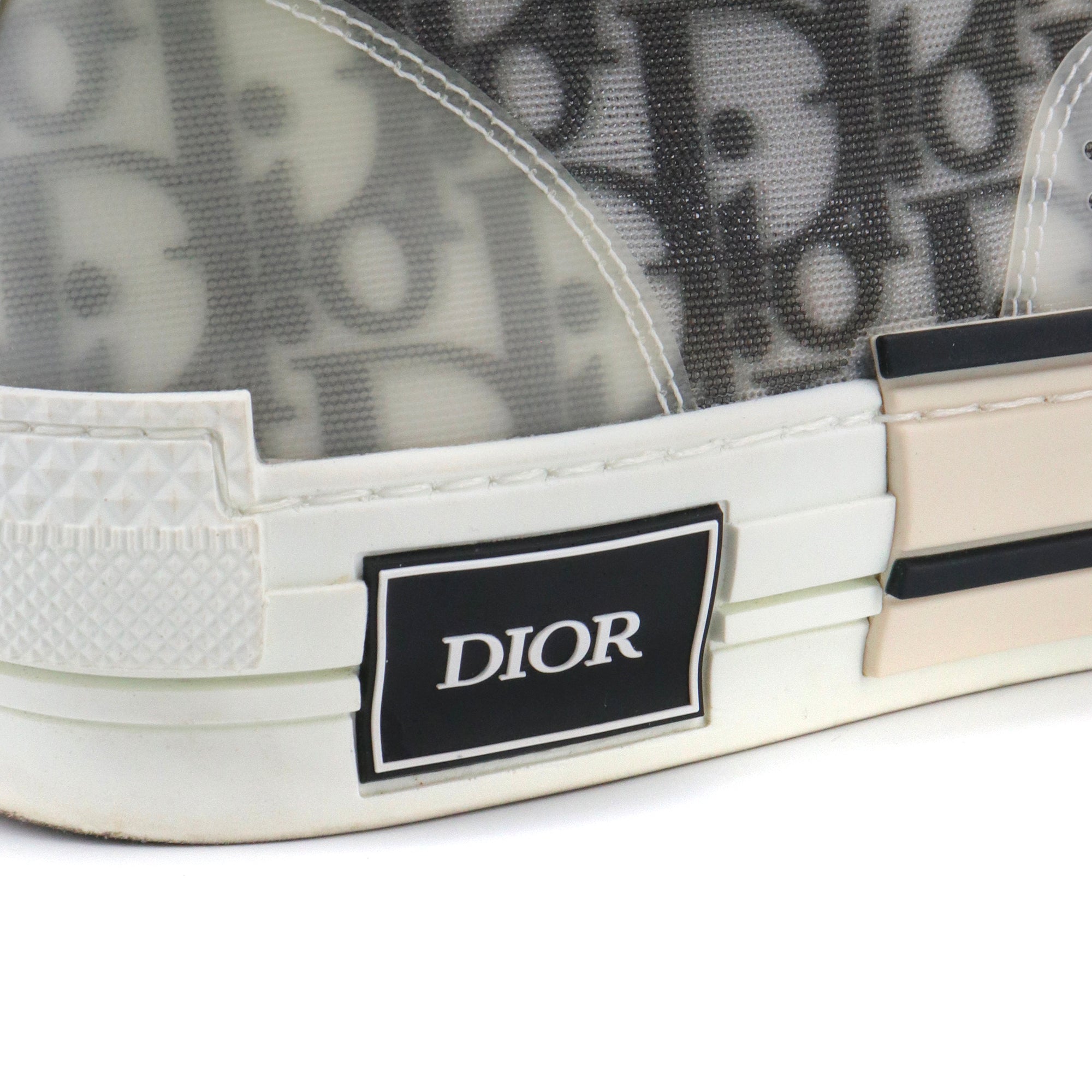 DIOR - Sneakers B23 Dior Haute en toile oblique (T40,5)