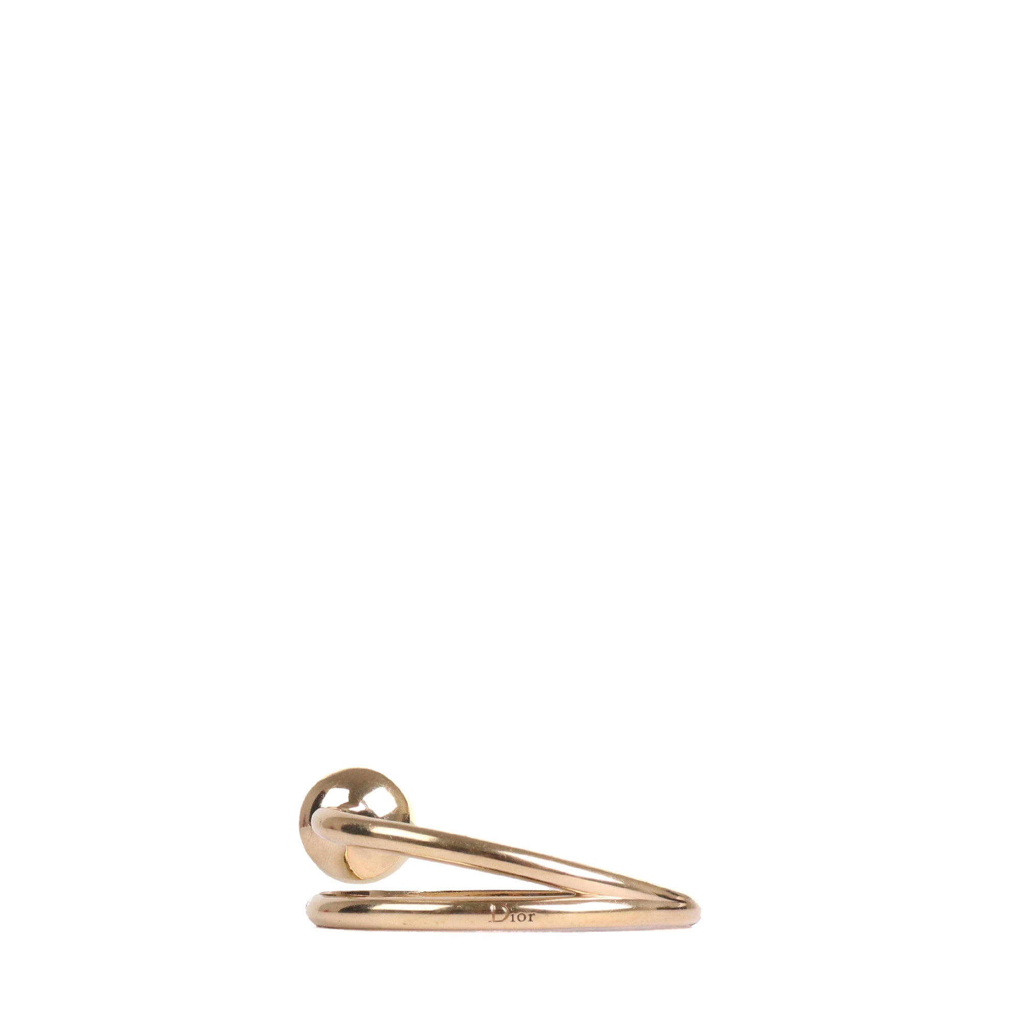 DIOR - Bracelet Tribale Dior finition dorée avec perle