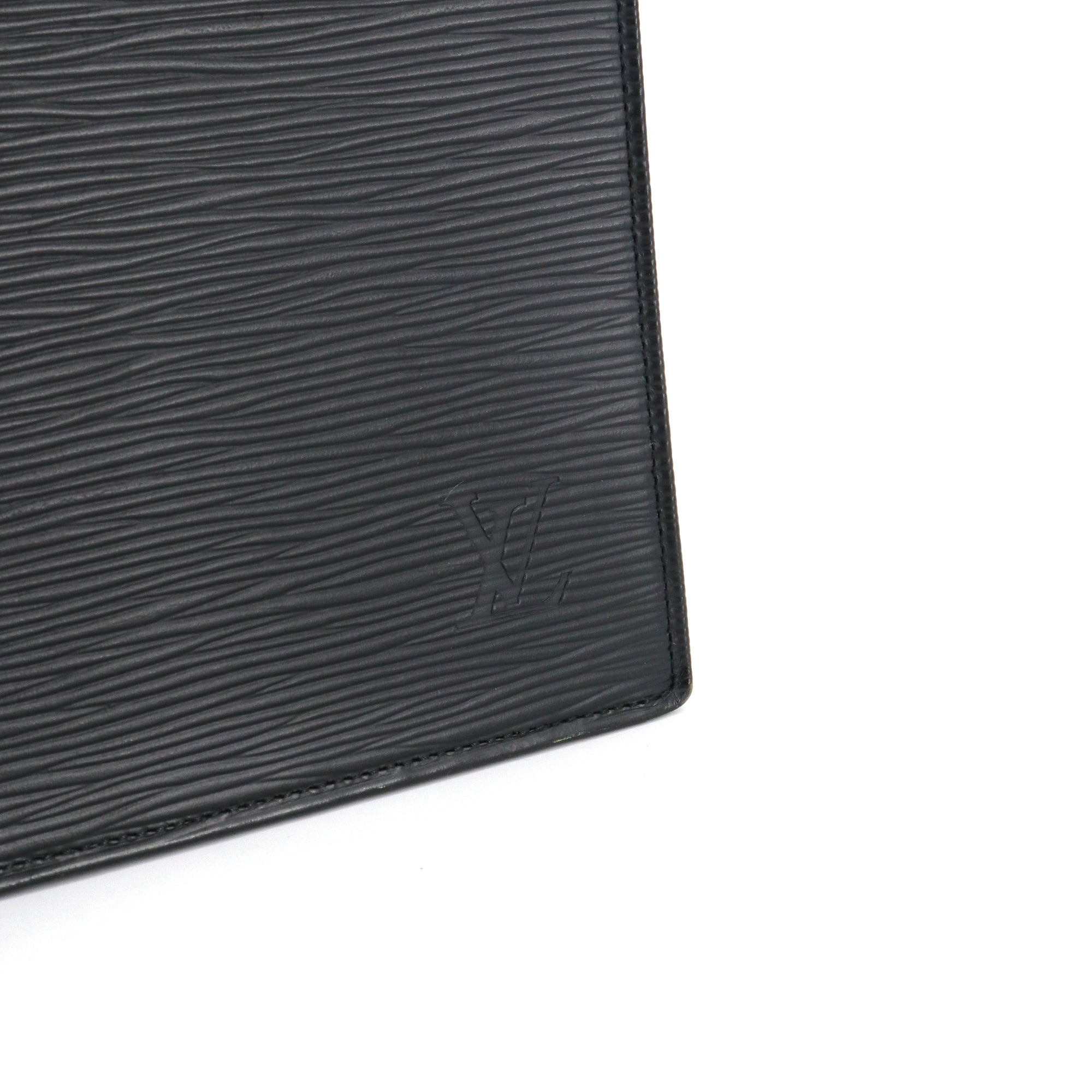 LOUIS VUITTON - Sac cabas plat Ombre Louis Vuitton cuir épi noir