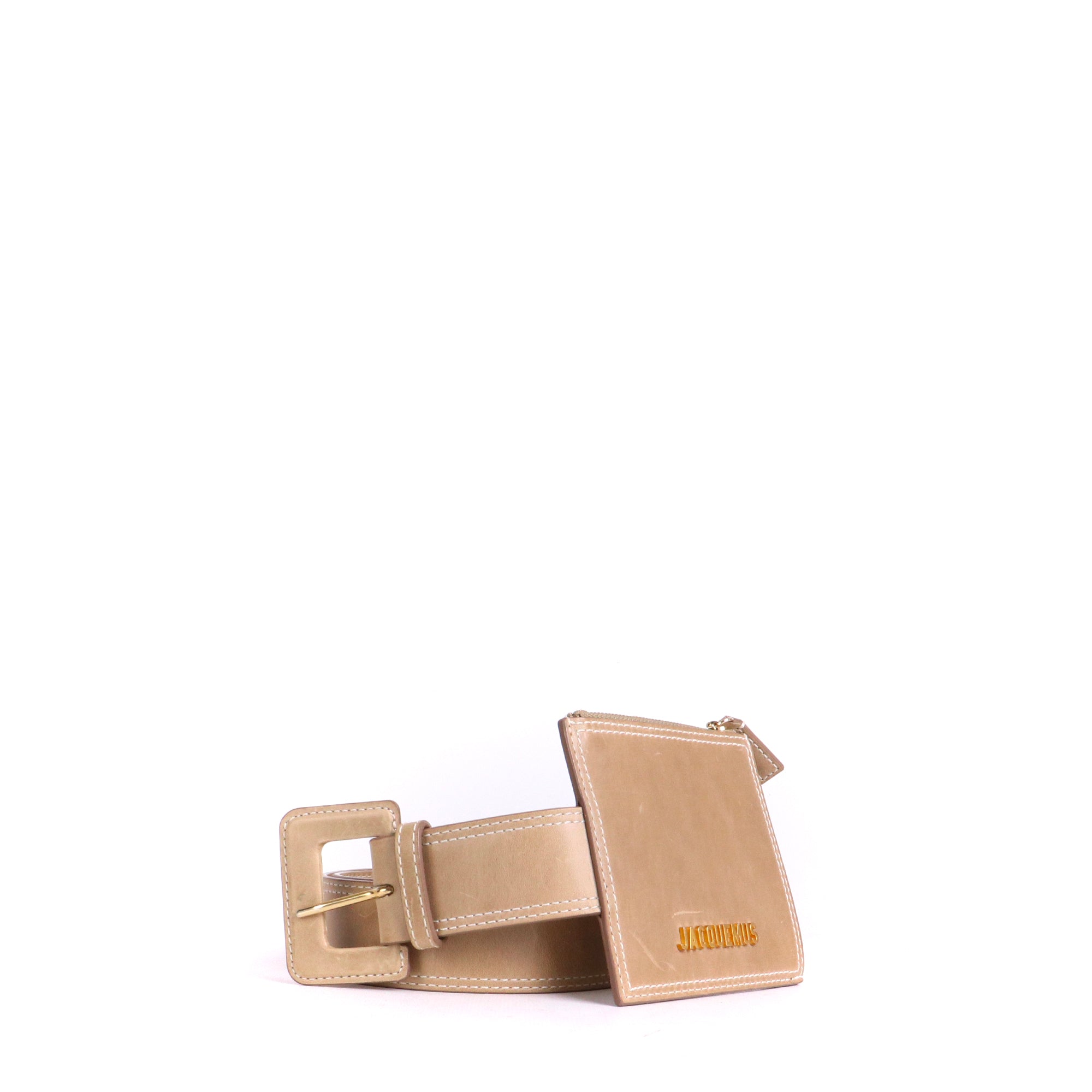 JACQUEMUS - Le Pitchou Jacquemus coin purse in smooth navy blue leather