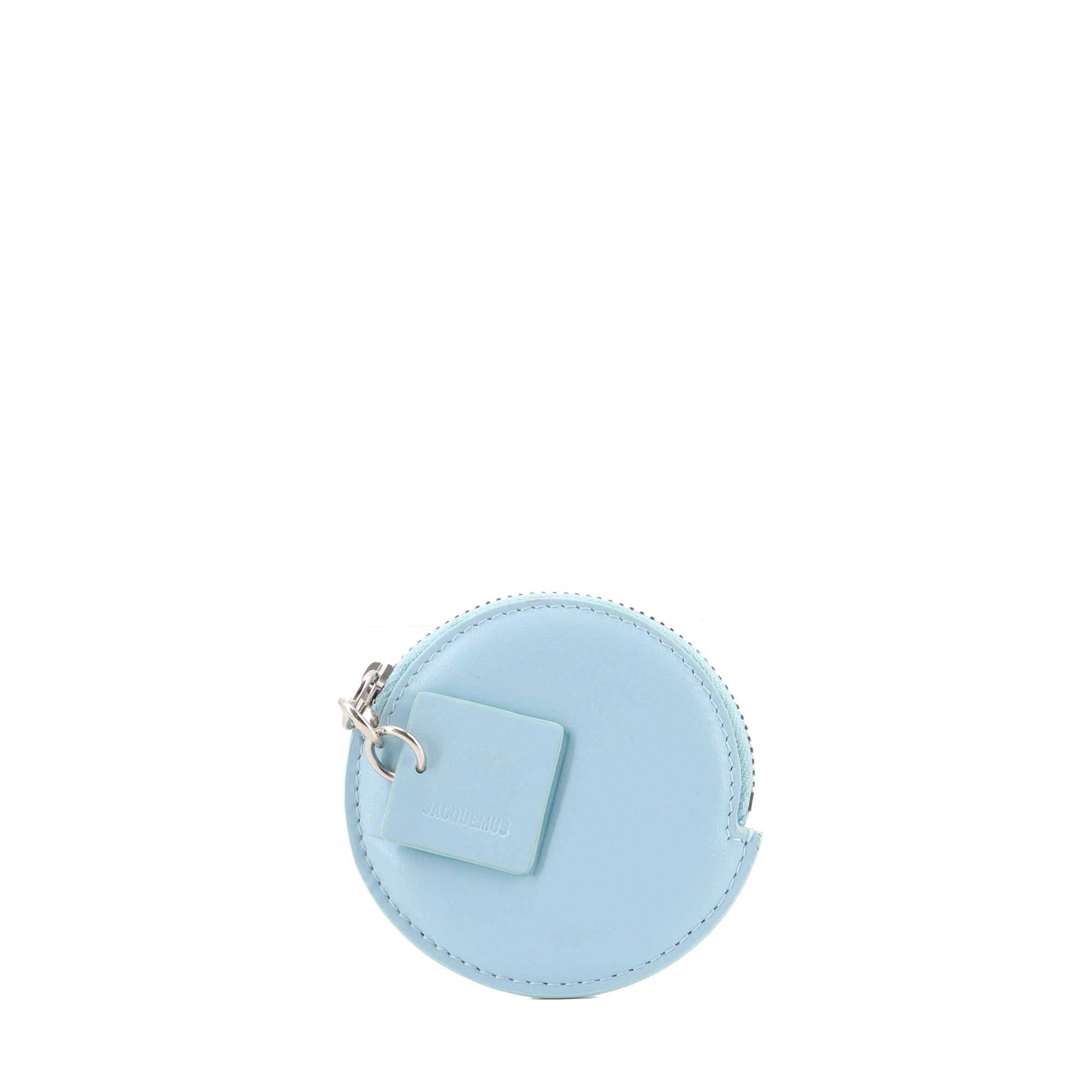 JACQUEMUS - Porte-monnaie Le Petit Rond Jacquemus en cuir bleu pastel