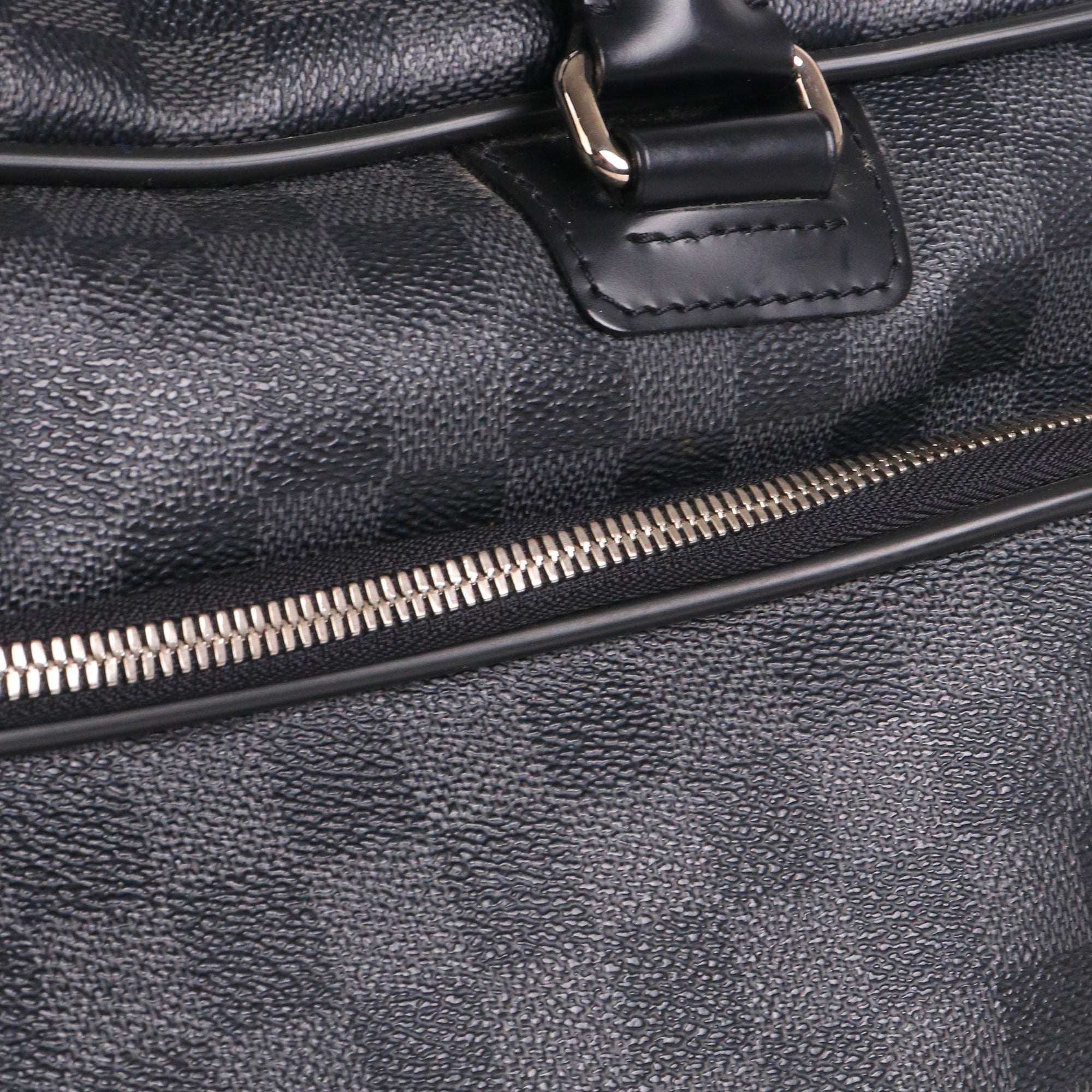 LOUIS VUITTON - Porte-documents Icare Louis Vuitton en toile enduite damier Graphite