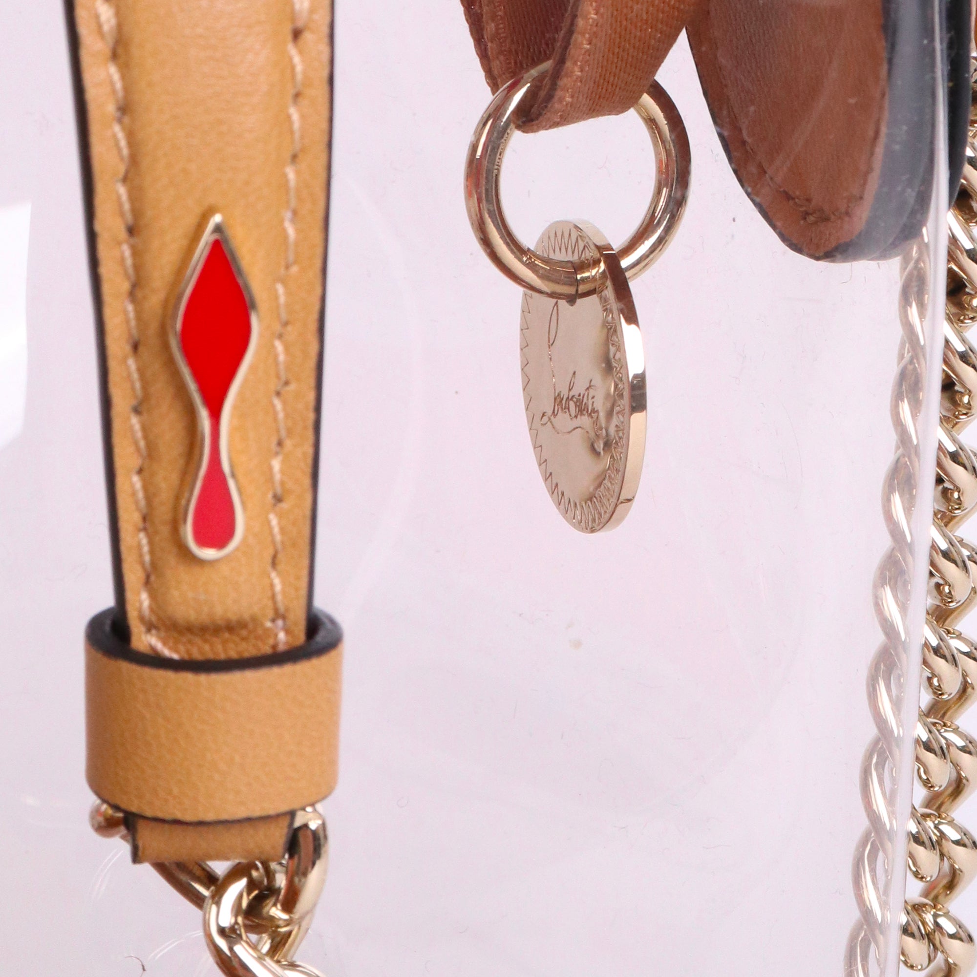 LOUBOUTIN - Sac à bandoulière Marie Jane Louboutin en plastique transparent