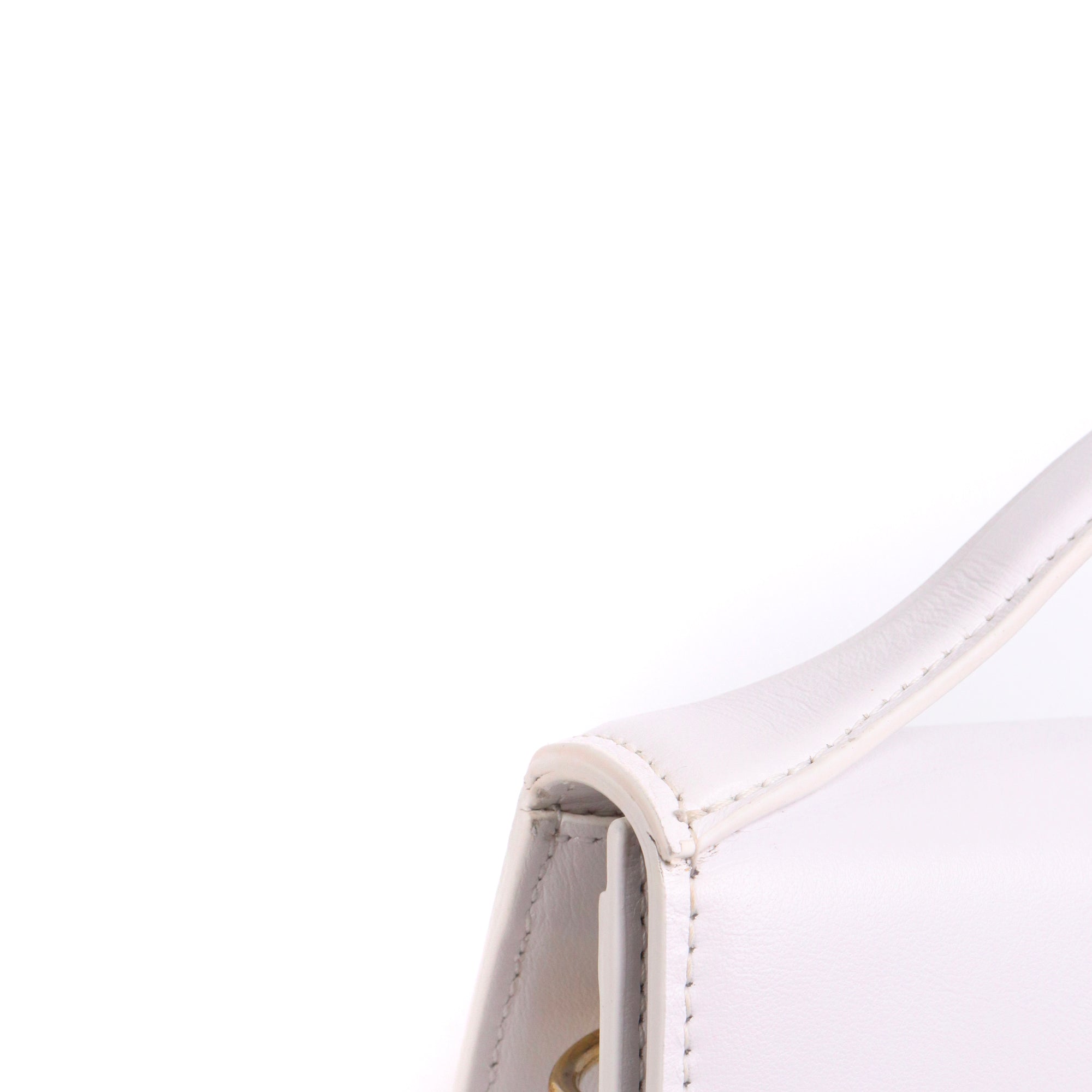 JACQUEMUS - Sac à bandoulière Le Grand Bambino Jacquemus en cuir blanc