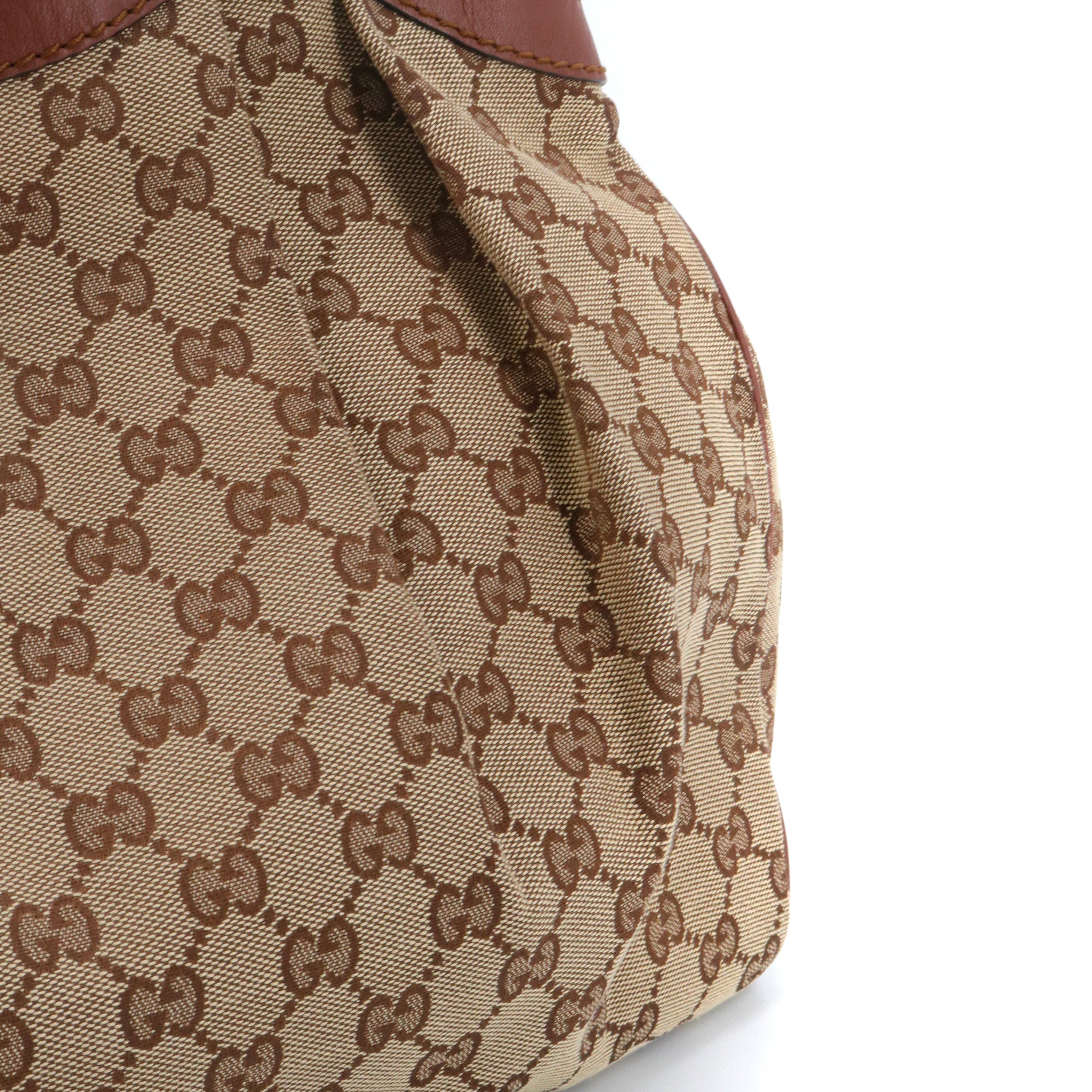 GUCCI - Sac à main Gucci en toile sûpreme GG et cuir marron