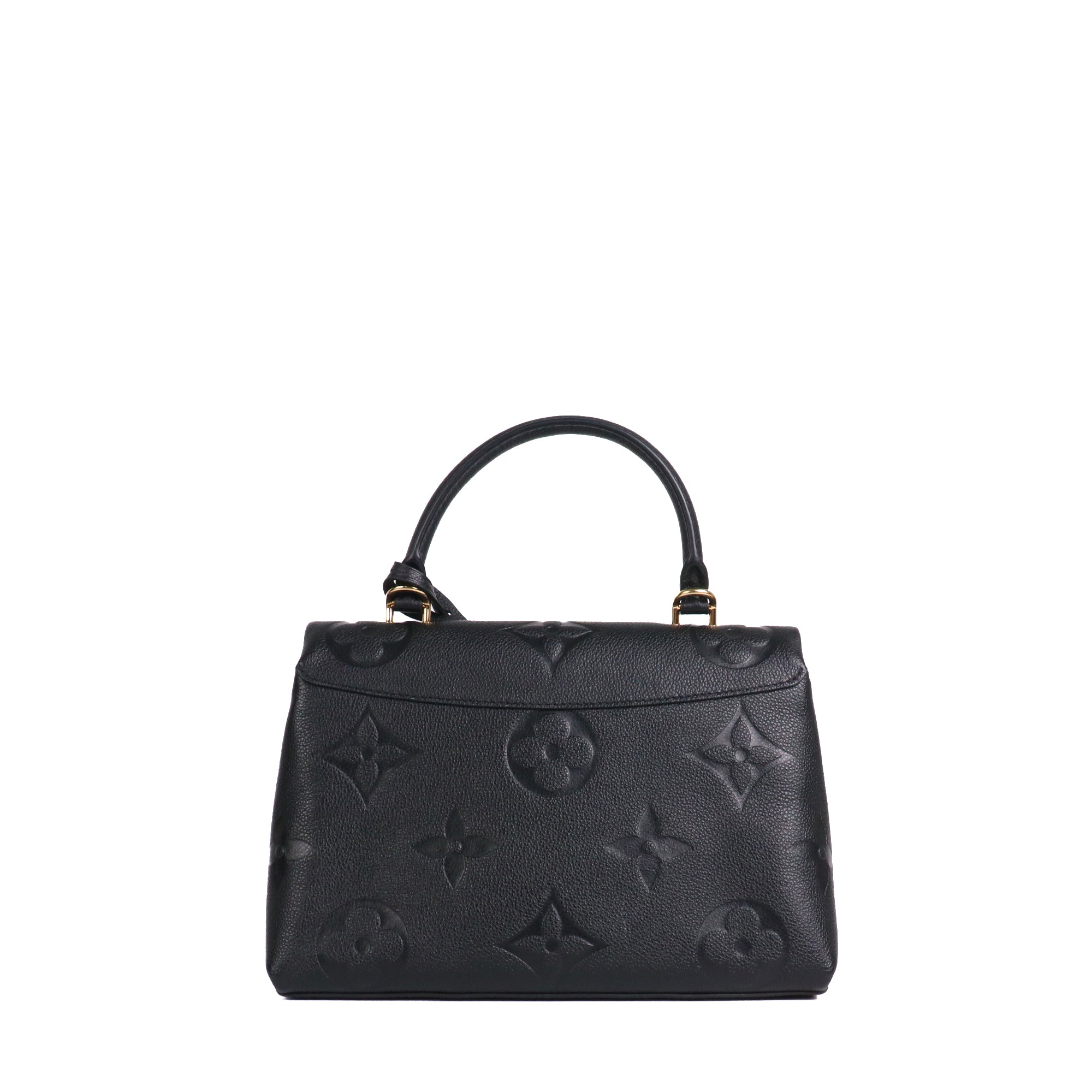 LOUIS VUITTON - Sac à bandoulière Madeleine MM Louis Vuitton en cuir grainé noir