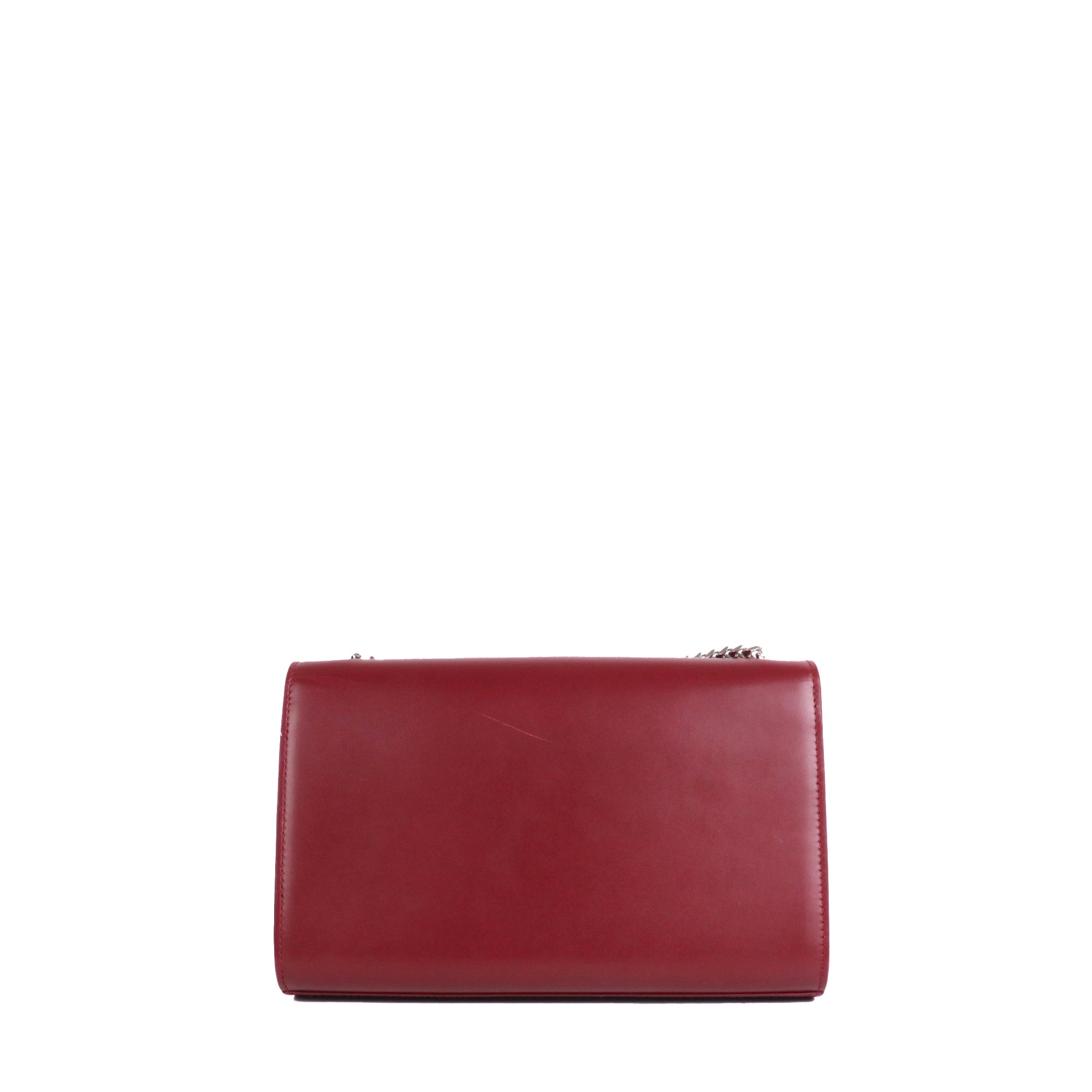 SAINT LAURENT - Sac à bandoulière Kate medium Saint Laurent cuir bordeaux