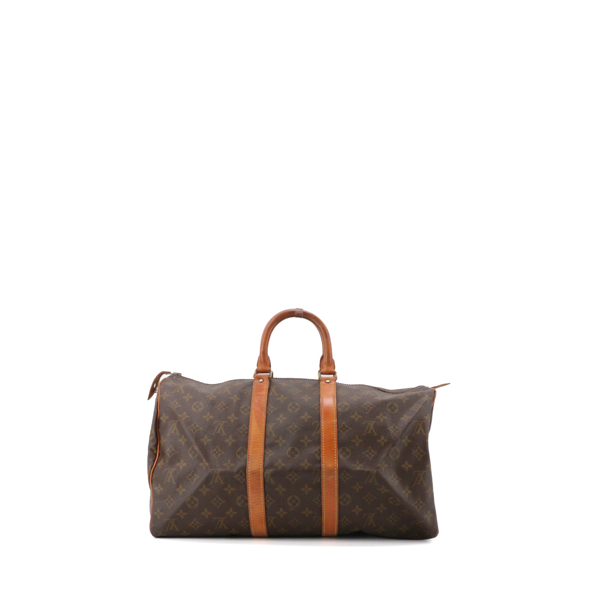 LOUIS VUITTON - Louis Vuitton Keepall 45 travel bag in vintage monogrammed canvas