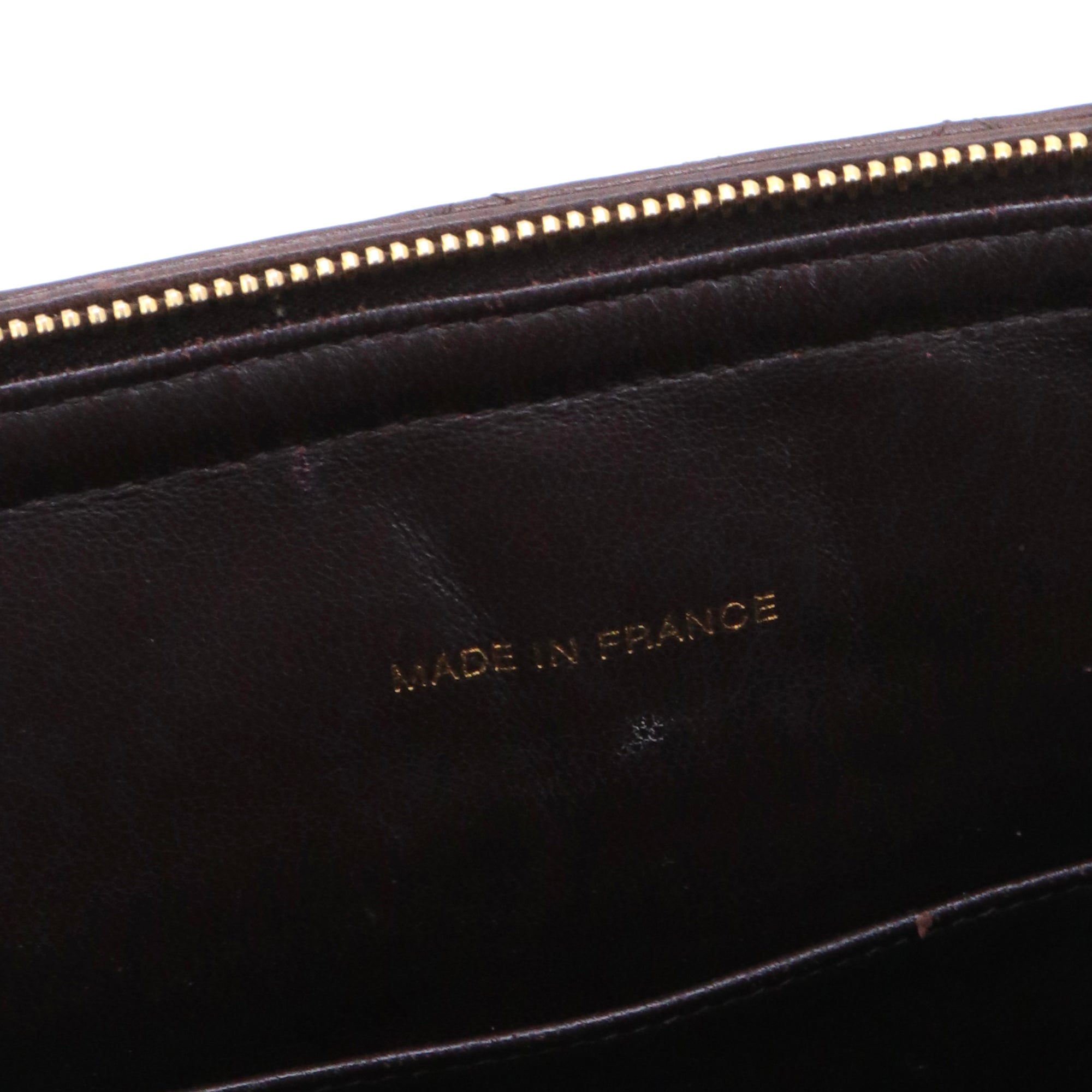 CHANEL - Sac à épaule Caméra Chanel en cuir marron