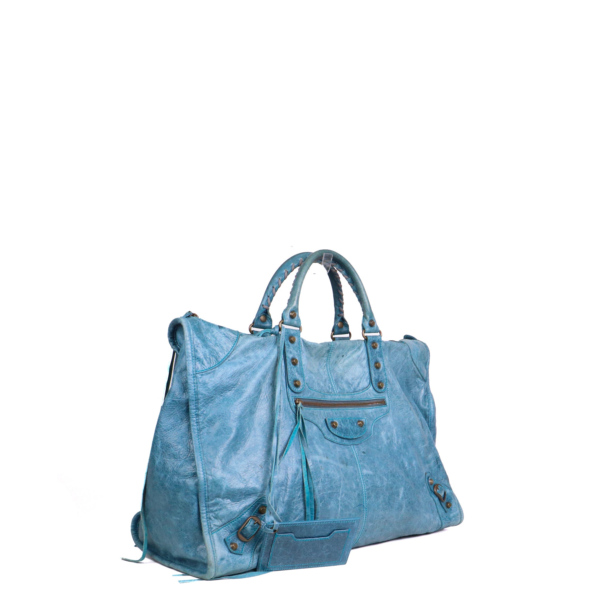 BALENCIAGA - City leather tote bag