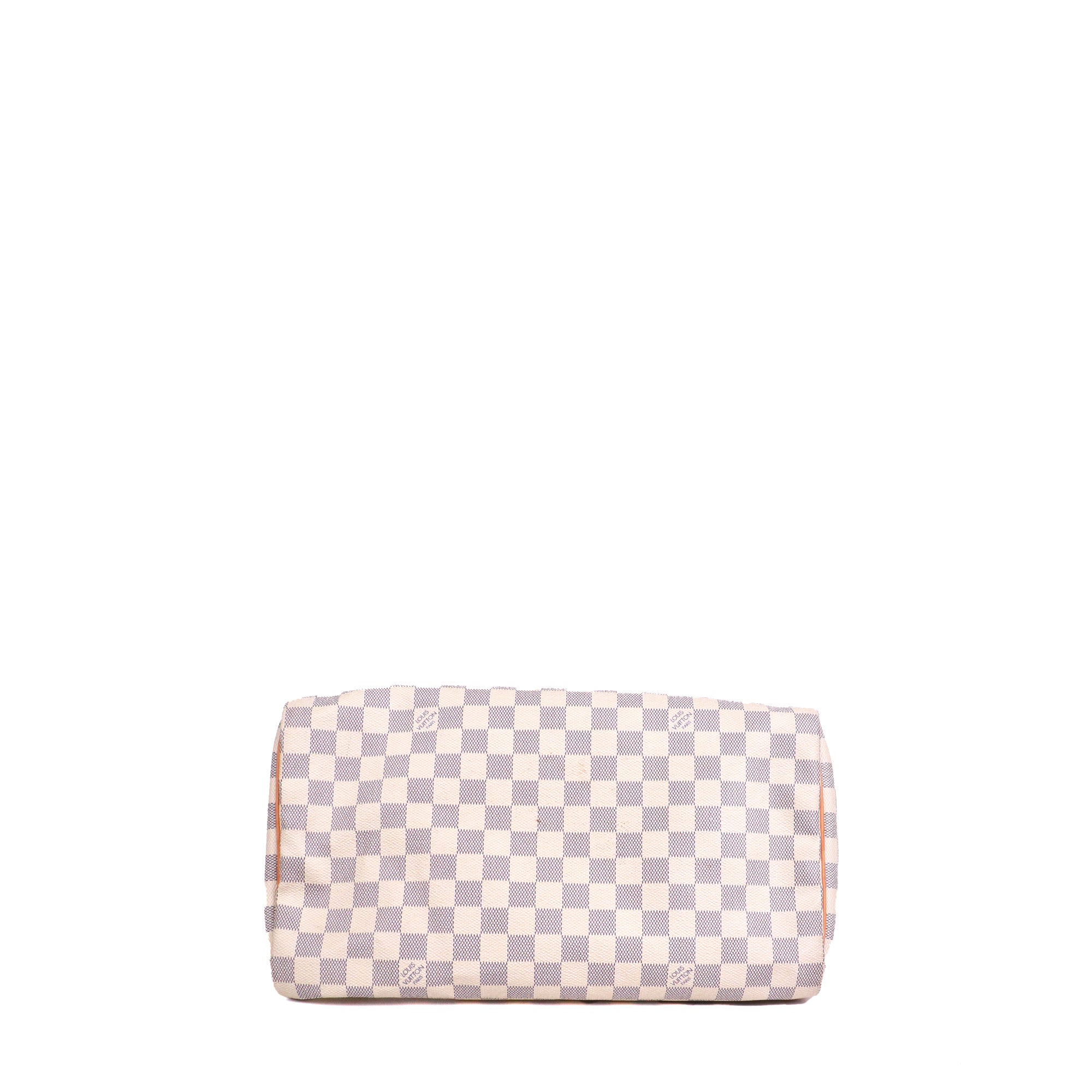 LOUIS VUITTON - Sac à main Speedy 35 Louis Vuitton en toile damier azur