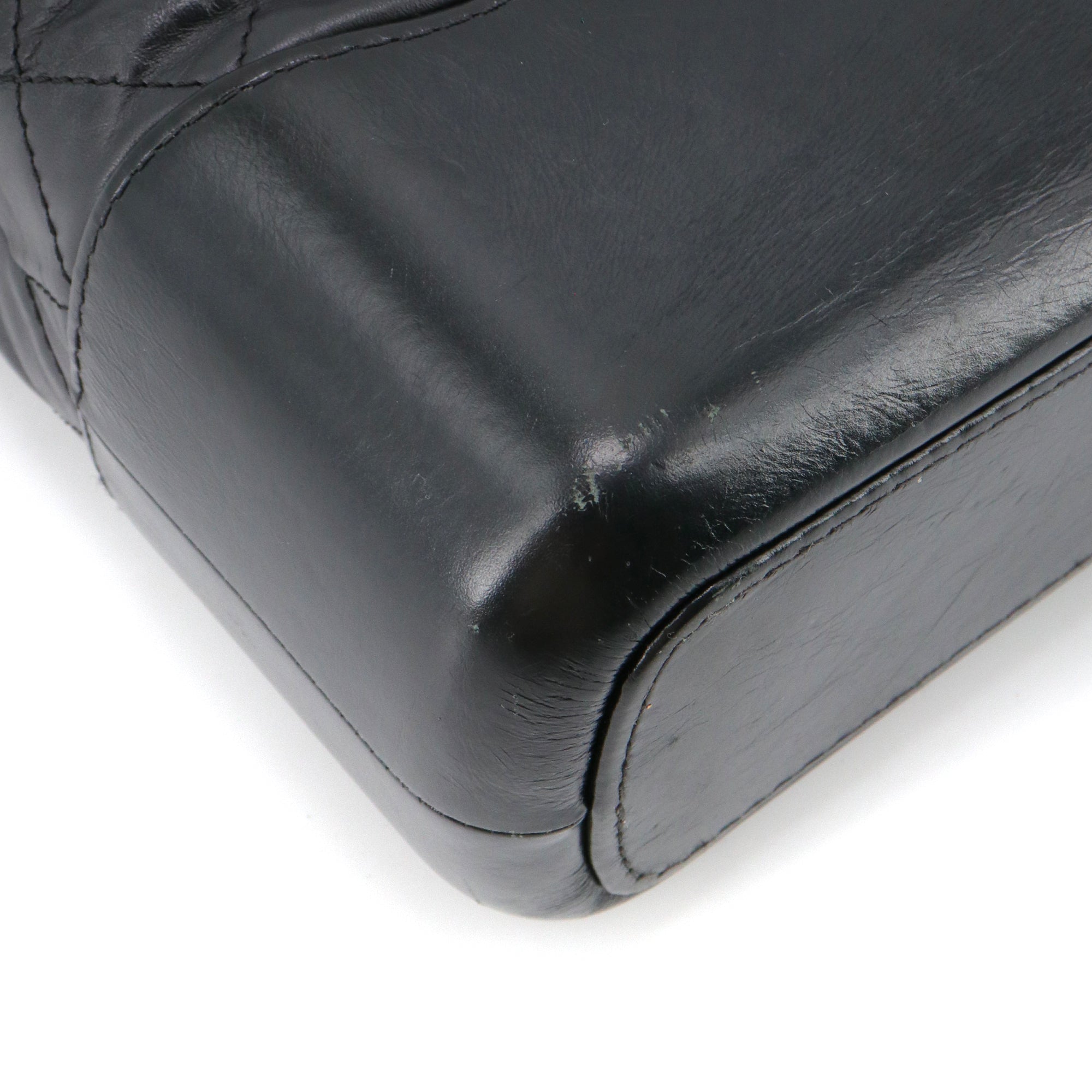 CHANEL - Sac à bandoulière Gabrielle GM Chanel en cuir noir