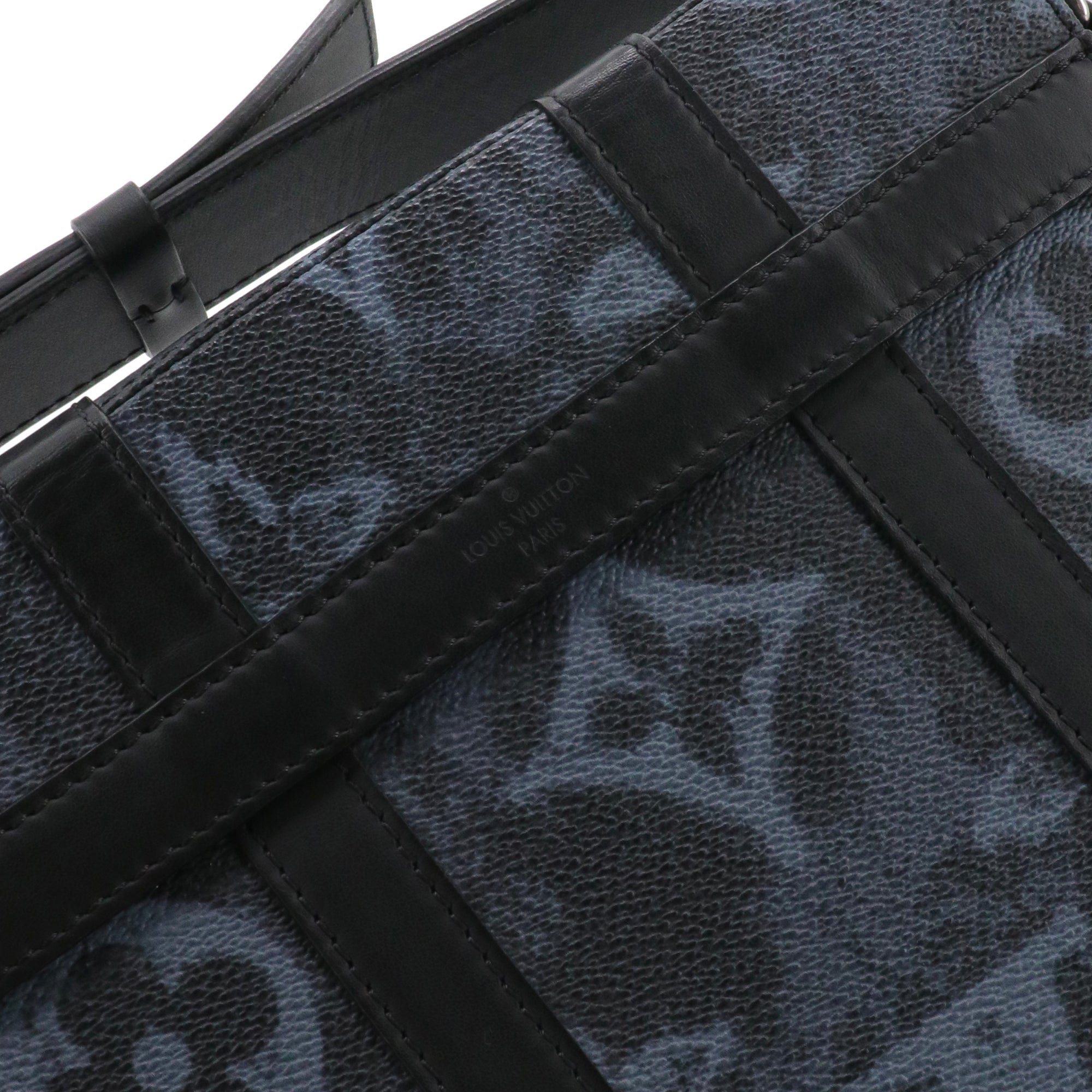 LOUIS VUITTON - Sacs à bandoulière Malle Monogram Louis Vuitton en toile noire pastel