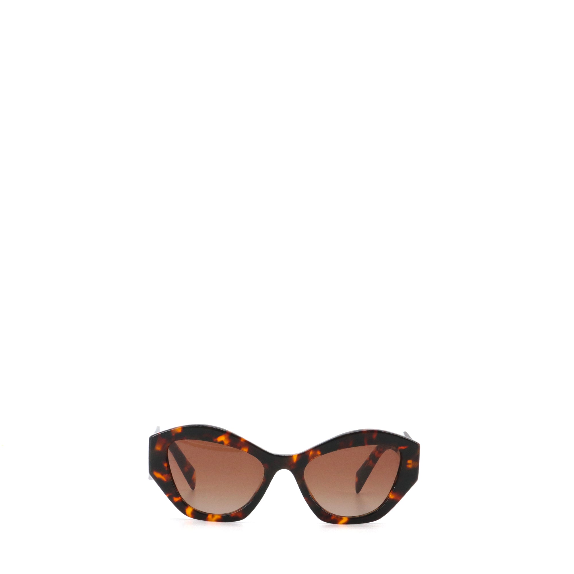 PRADA - Lunettes de soleil SPR07Y Prada en plastique écailles marron