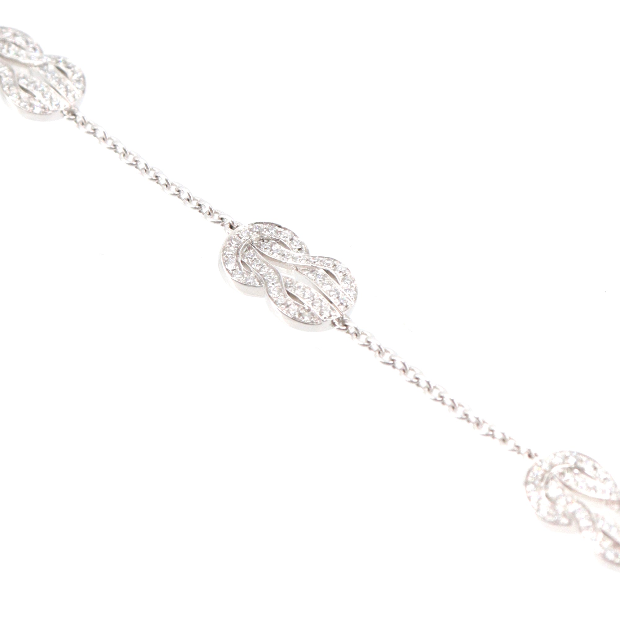 FRED - Bracelet Chance Infinie Fred en or blanc orné de diamants