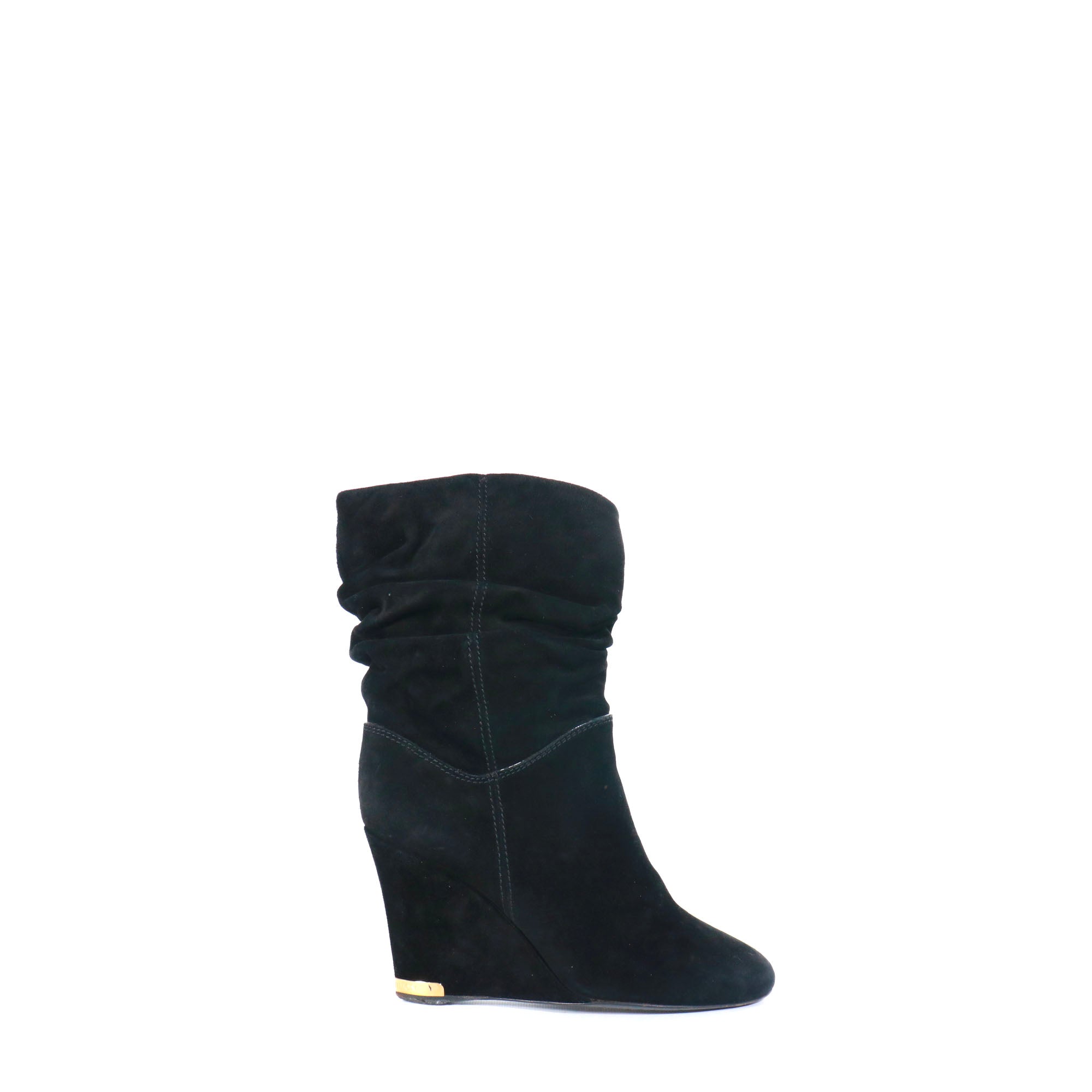 LOUIS VUITTON - Bottines en suède à talon compensés (T36,5)