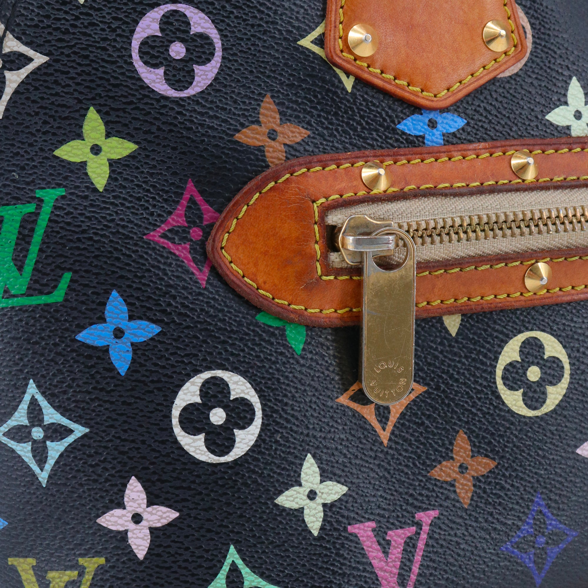 LOUIS VUITTON - Sac à main Alma PM Louis Vuitton x Murakami en toile monogrammée multicolore vintage