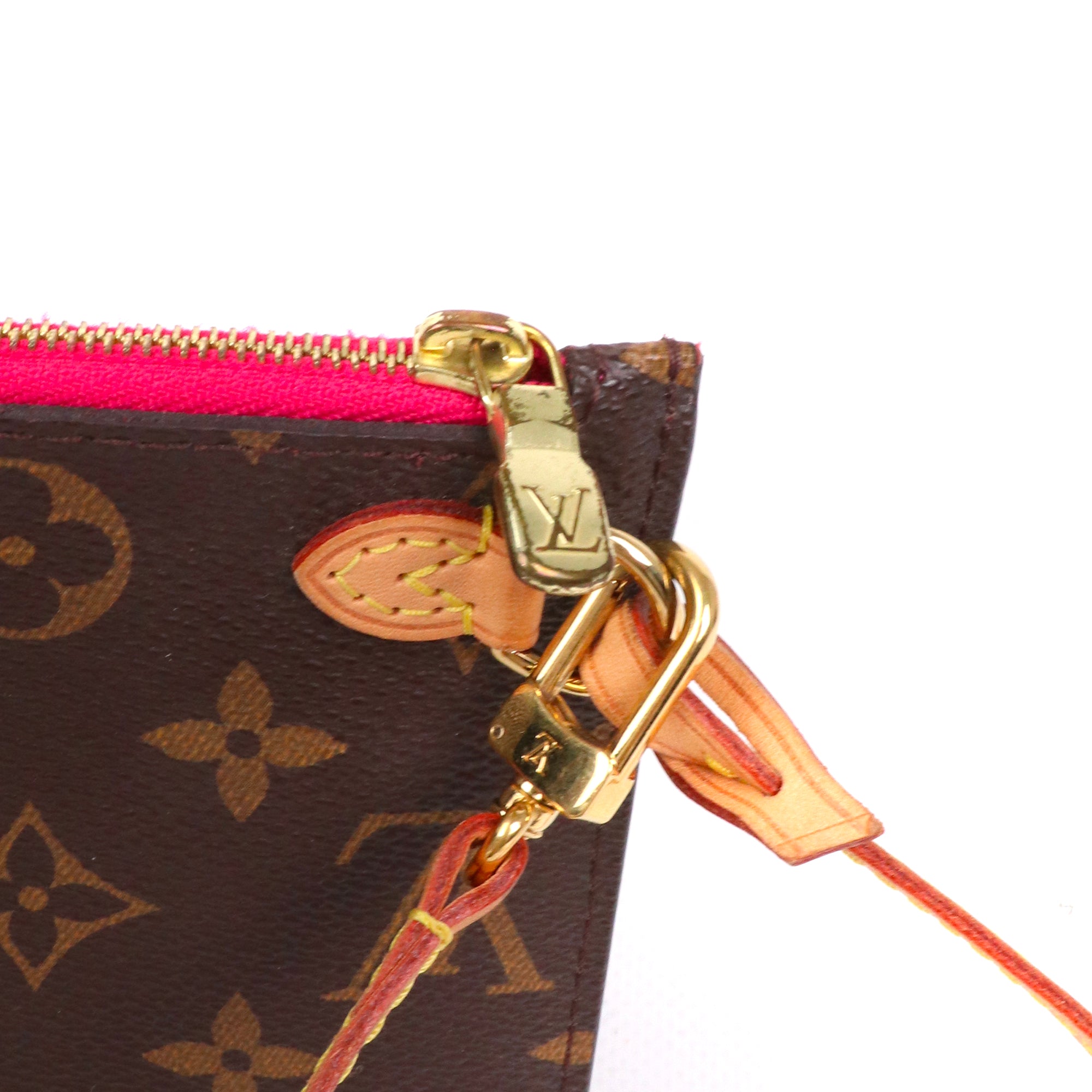LOUIS VUITTON - Pochette Neverfull Louis Vuitton en toile monogrammée