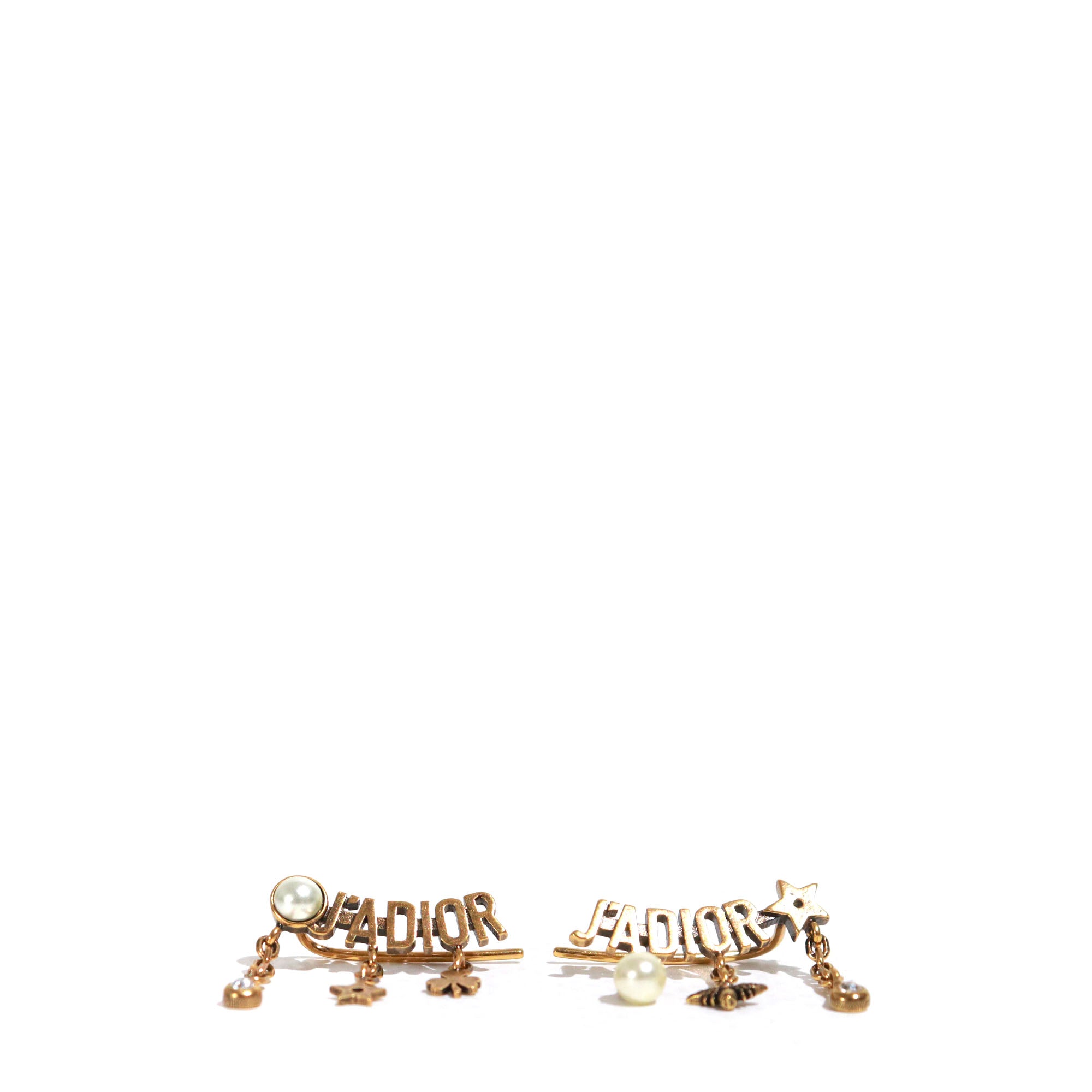 DIOR - J'Adior Dior earrings with gold charms