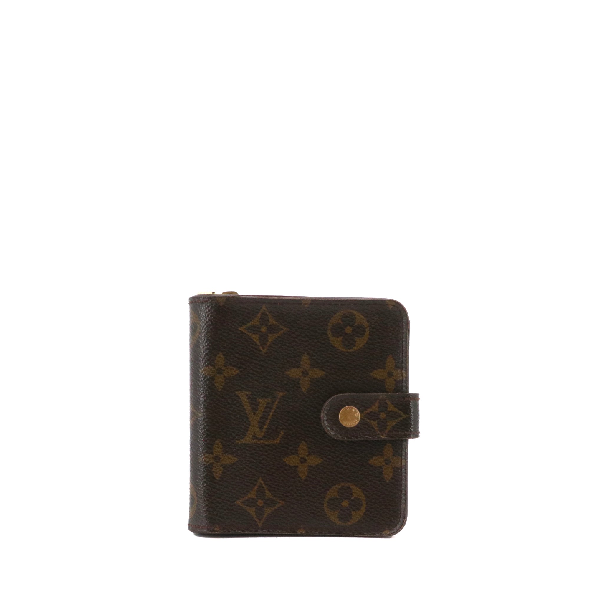 LOUIS VUITTON - Portefeuille Compact Louis Vuitton en toile monogrammée