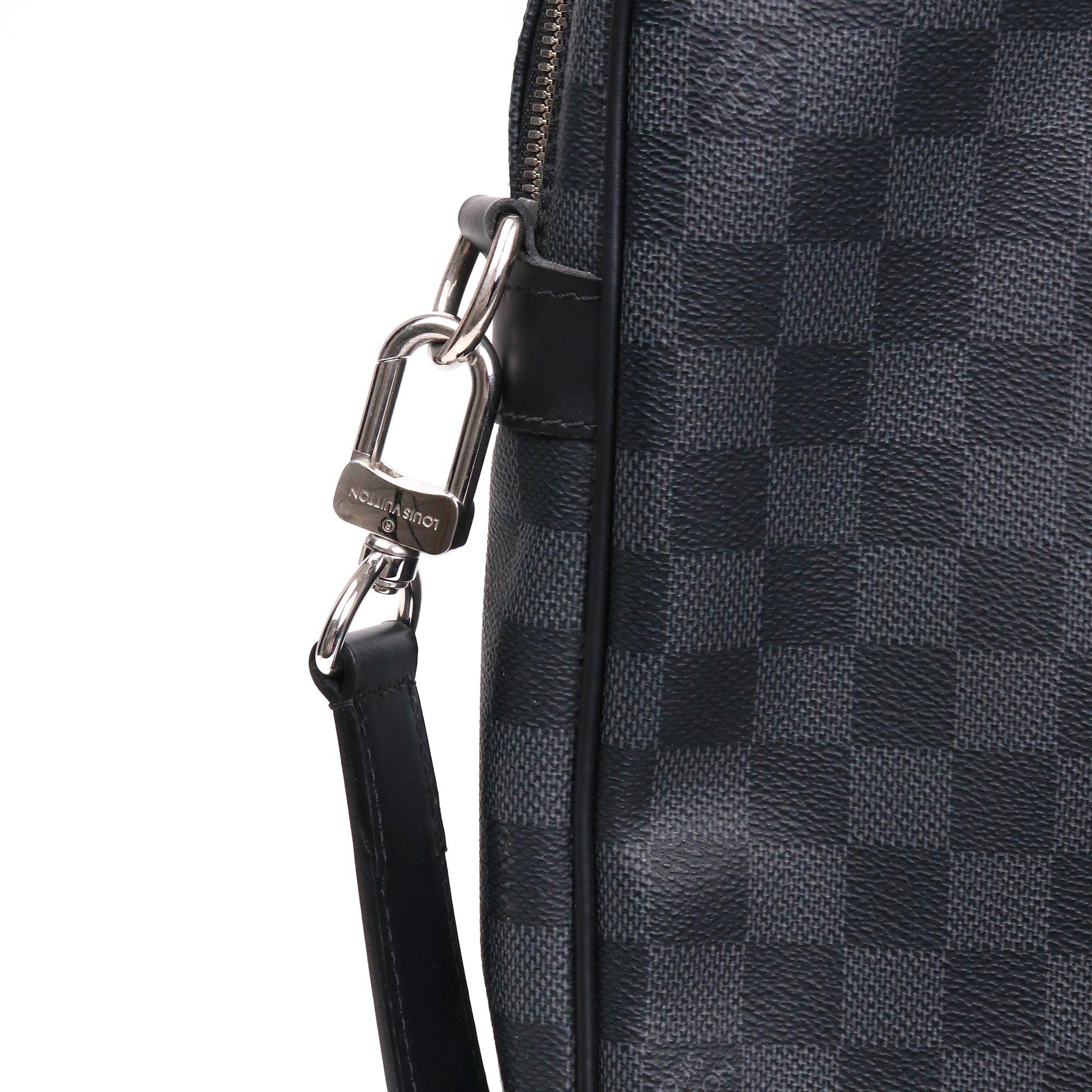 LOUIS VUITTON - Porte-documents Voyage NM Louis Vuitton en toile enduite damier graphite