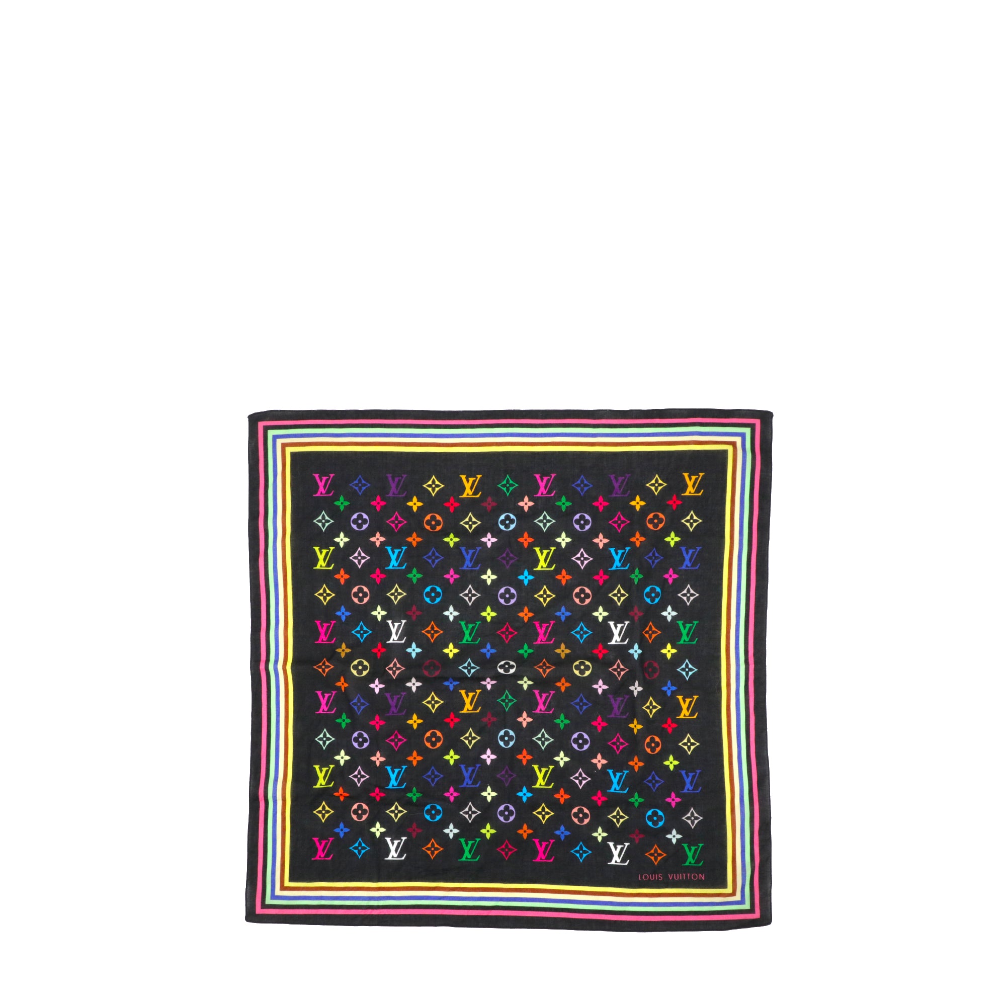 LOUIS VUITTON - Louis Vuitton x Takashi Murakami Carré 55 in multicolored monogrammed cotton