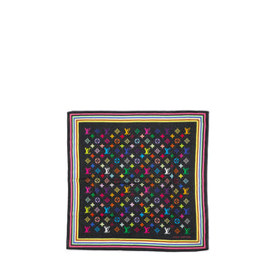 LOUIS VUITTON - Carré 55 Louis Vuitton x Takashi Murakami en coton monogrammé multicolore