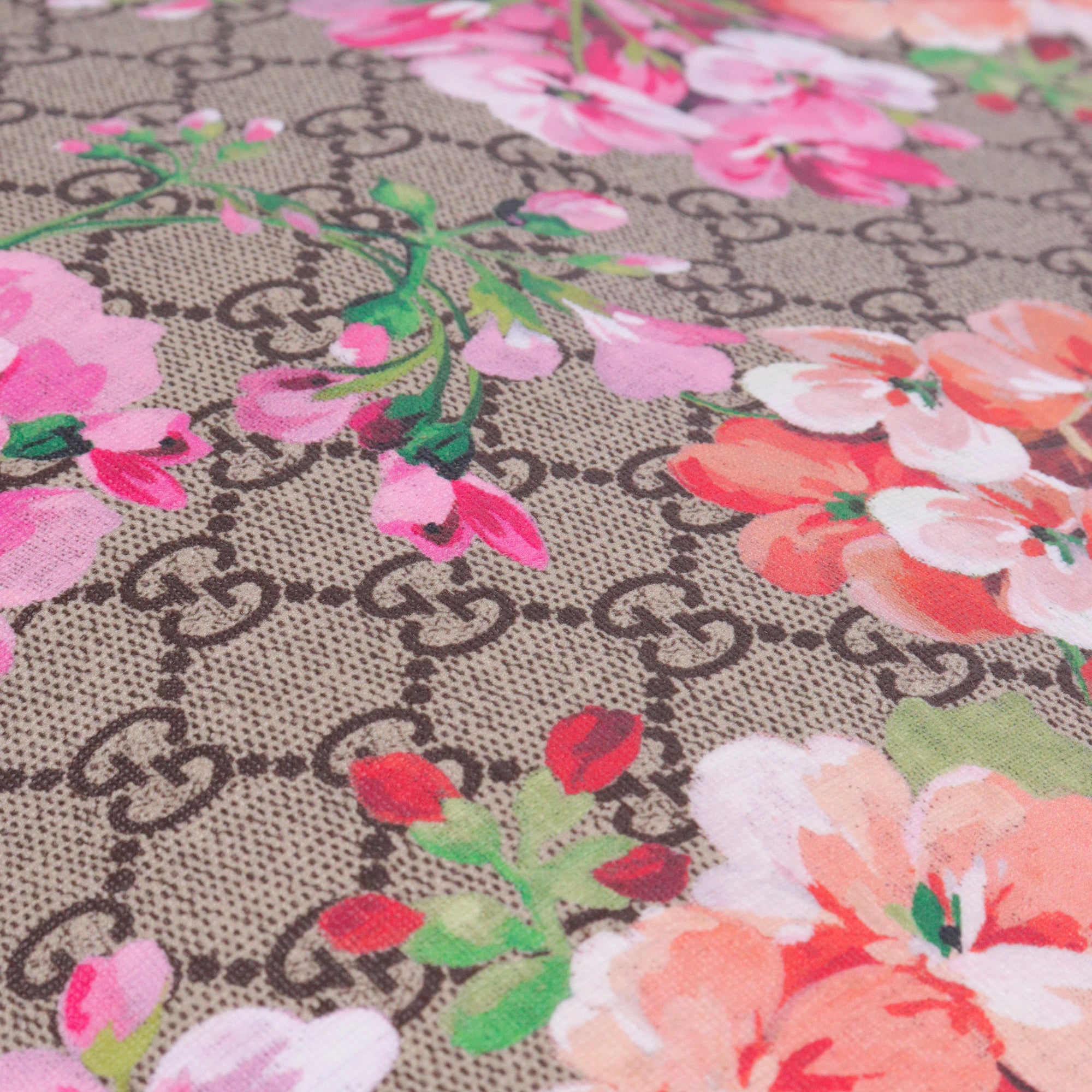 GUCCI - Sac cabas plat Supreme Blooms Soft Gucci en toile monogrammée et motif floral