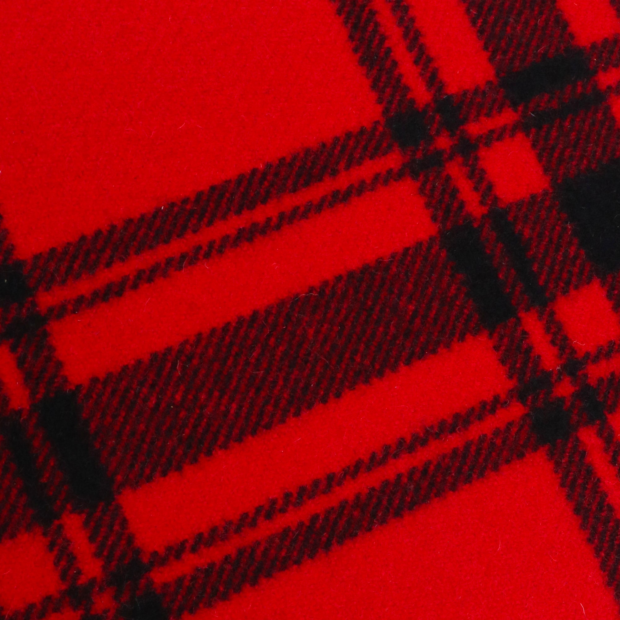 SAINT LAURENT - Pochette Saint Laurent en laine rouge et noire