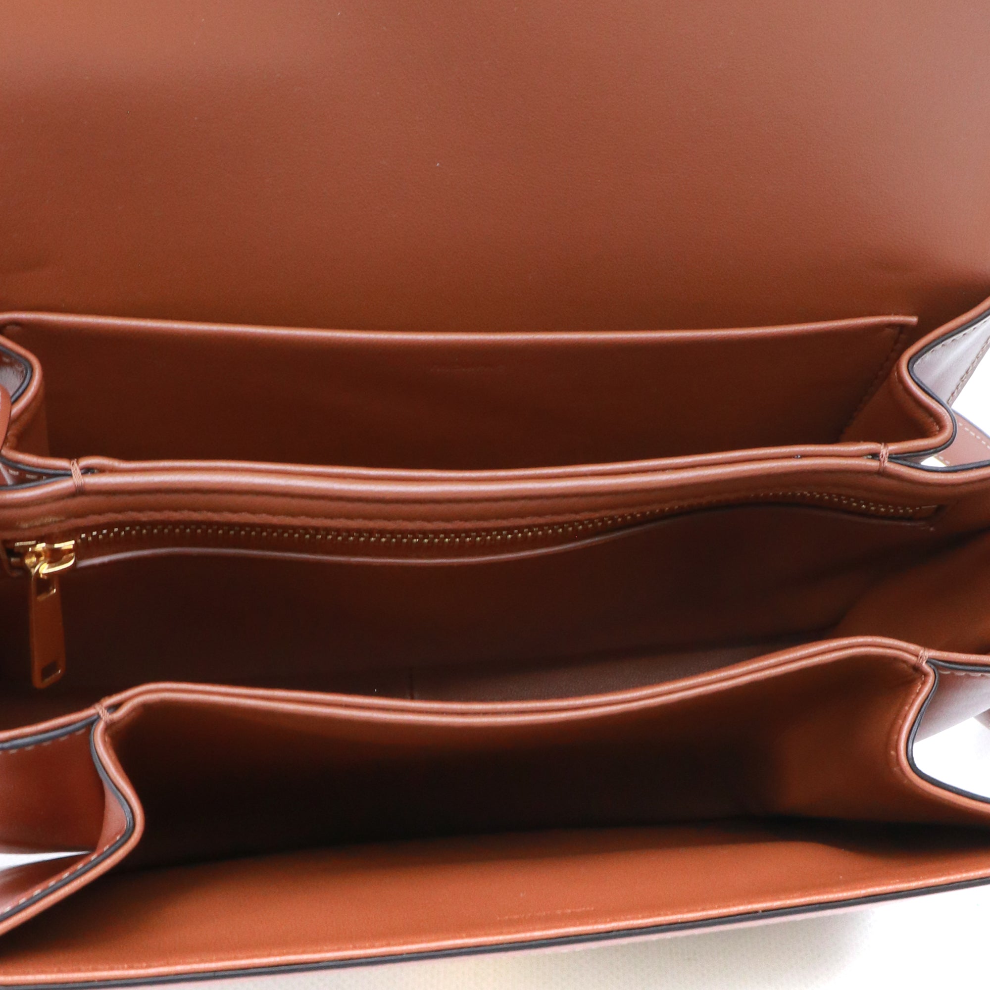 CELINE - Sac à bandoulière Triomphe medium Céline en raphia et cuir tan