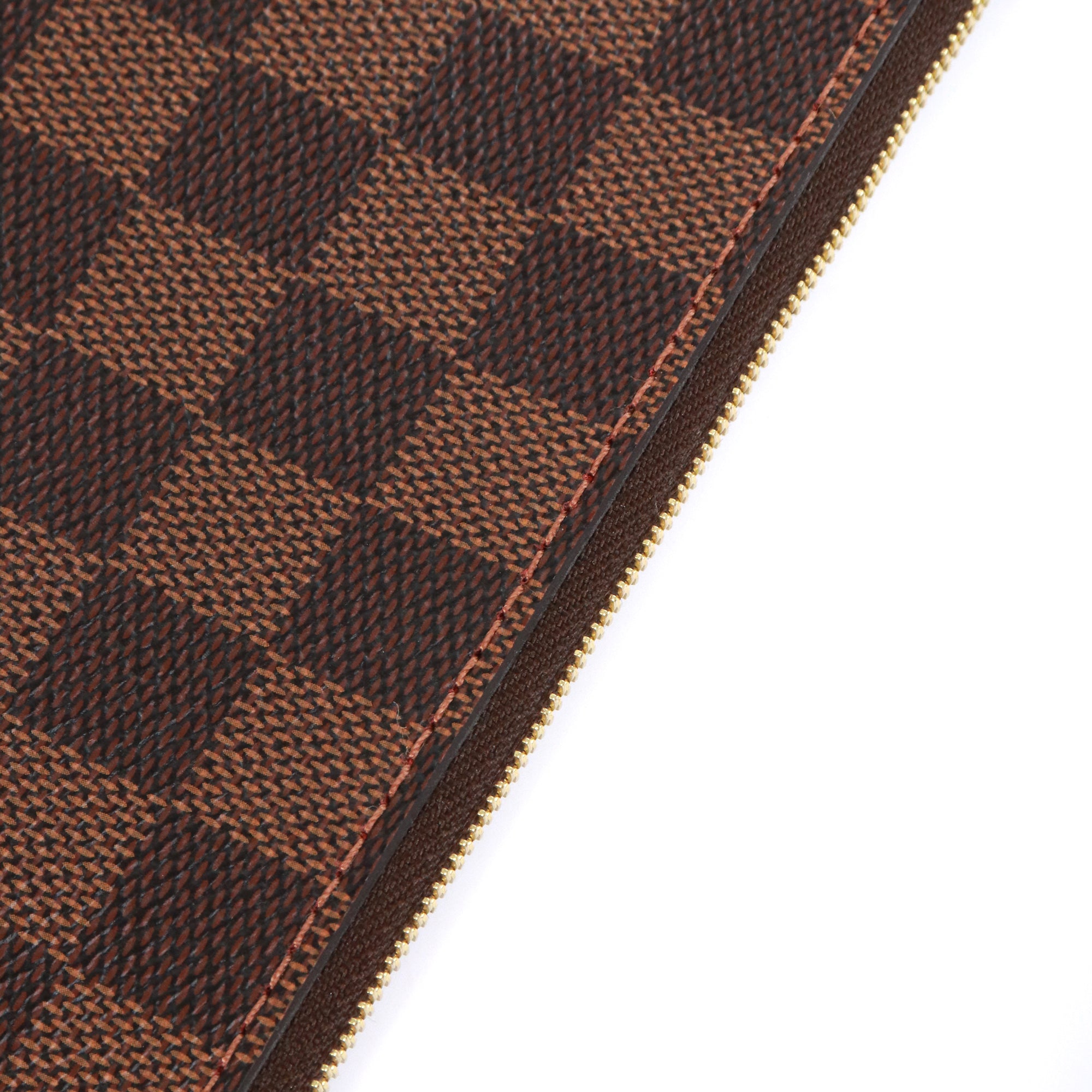 LOUIS VUITTON - Pochette Neverfull Louis Vuitton en toile enduite damier ébène