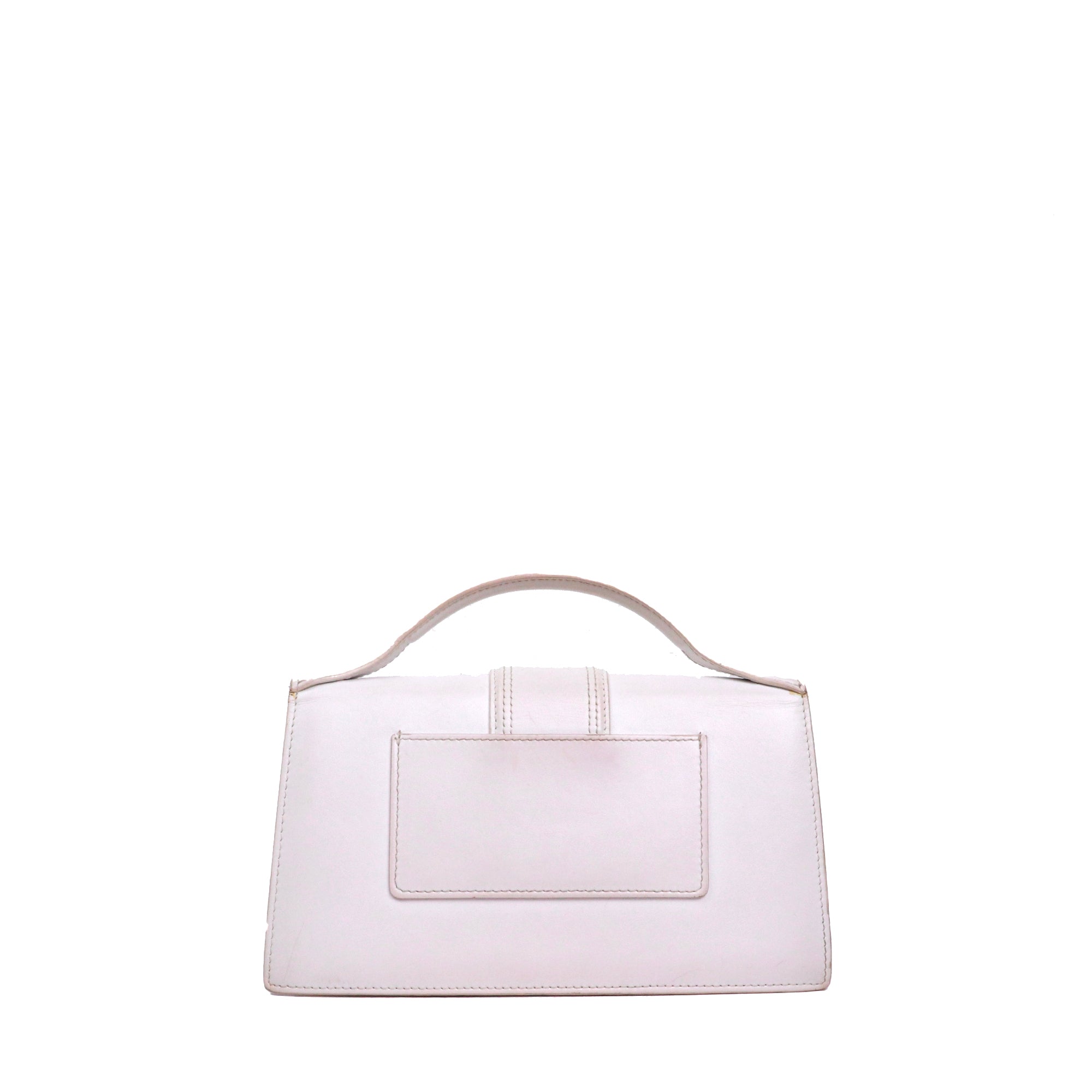 JACQUEMUS - Sac à bandoulière Le Grand Bambino Jacquemus en cuir blanc
