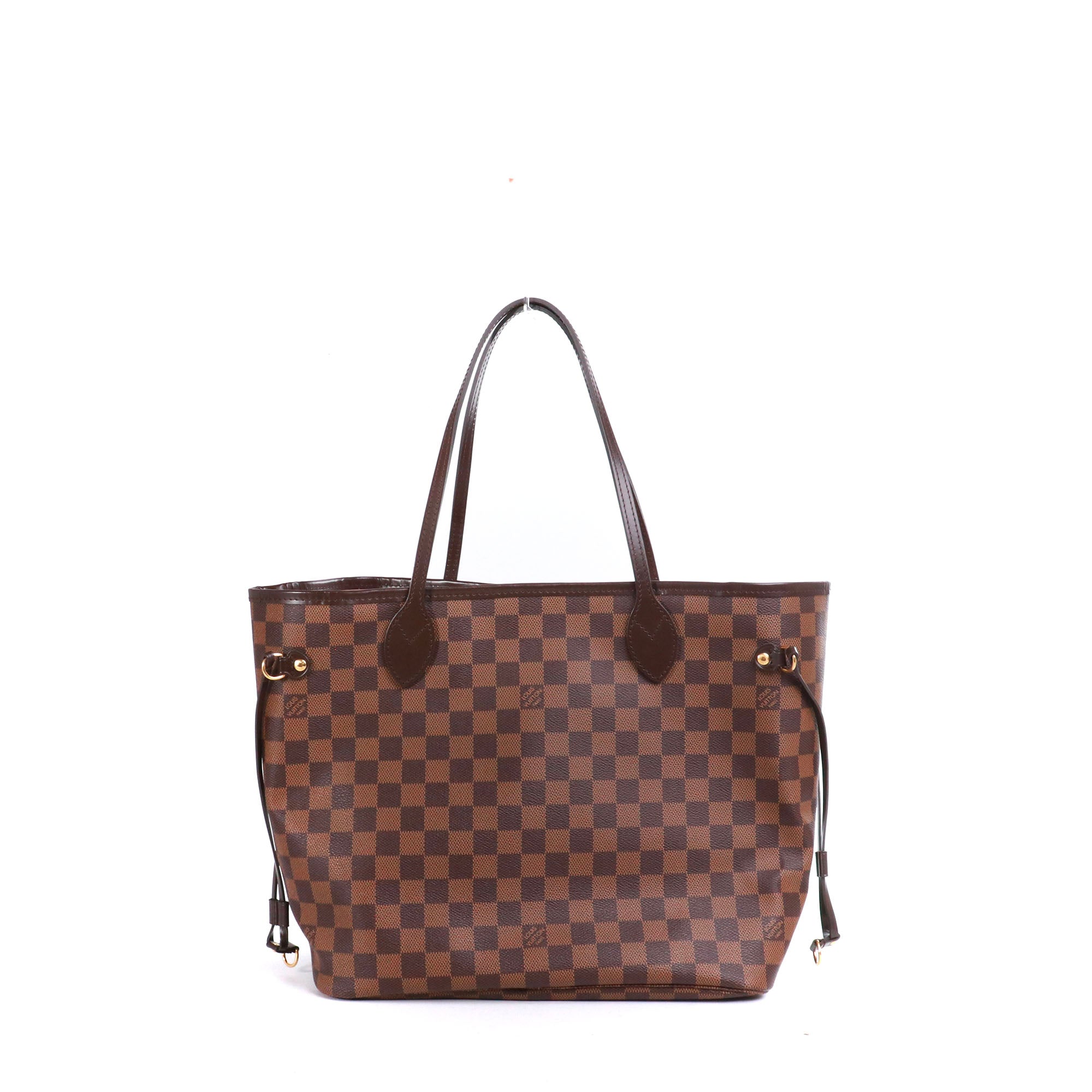 LOUIS VUITTON - Sac cabas Neverfull MM Louis Vuitton en toile enduite damier ébène