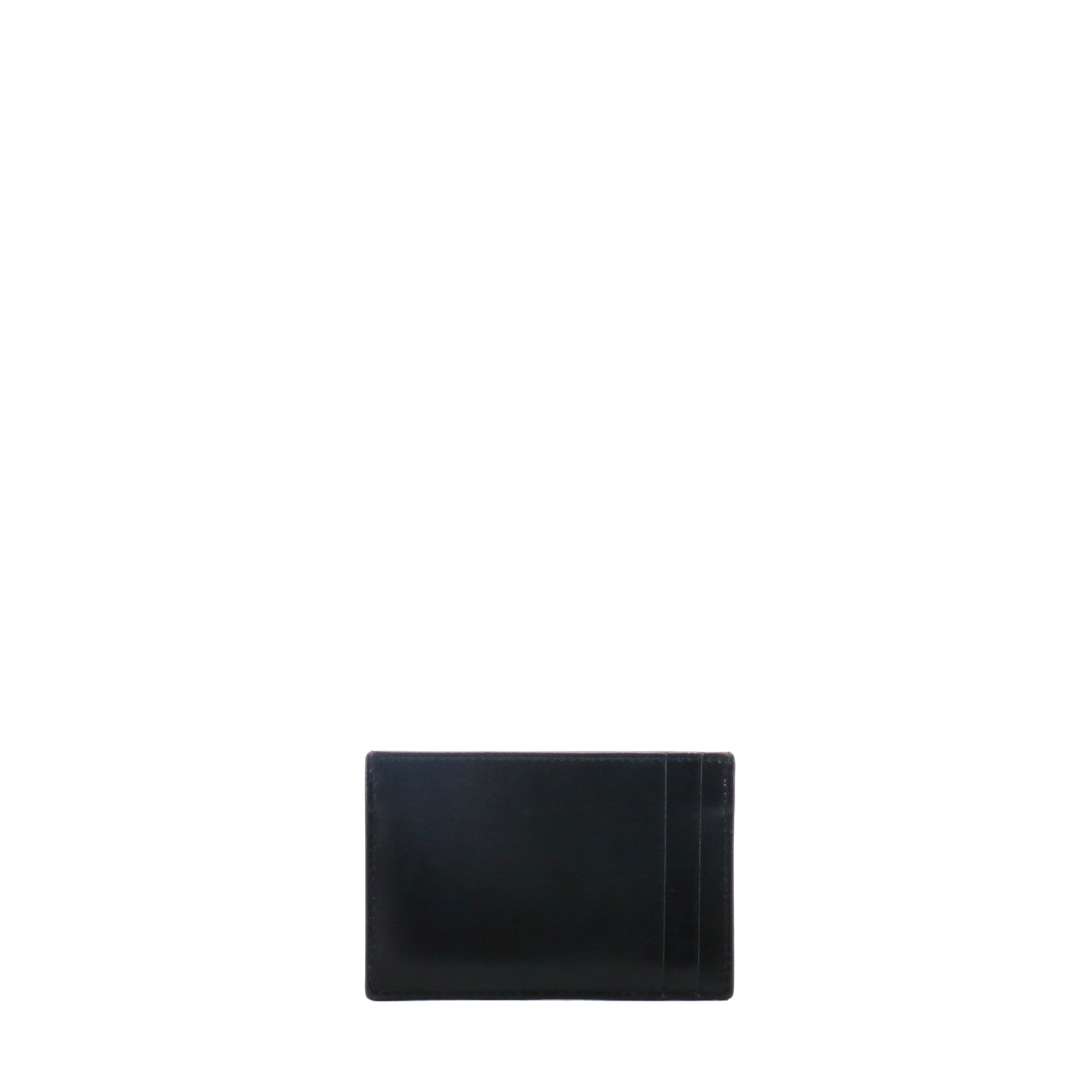 SAINT LAURENT - Porte-cartes Uptown Saint Laurent en cuir noir