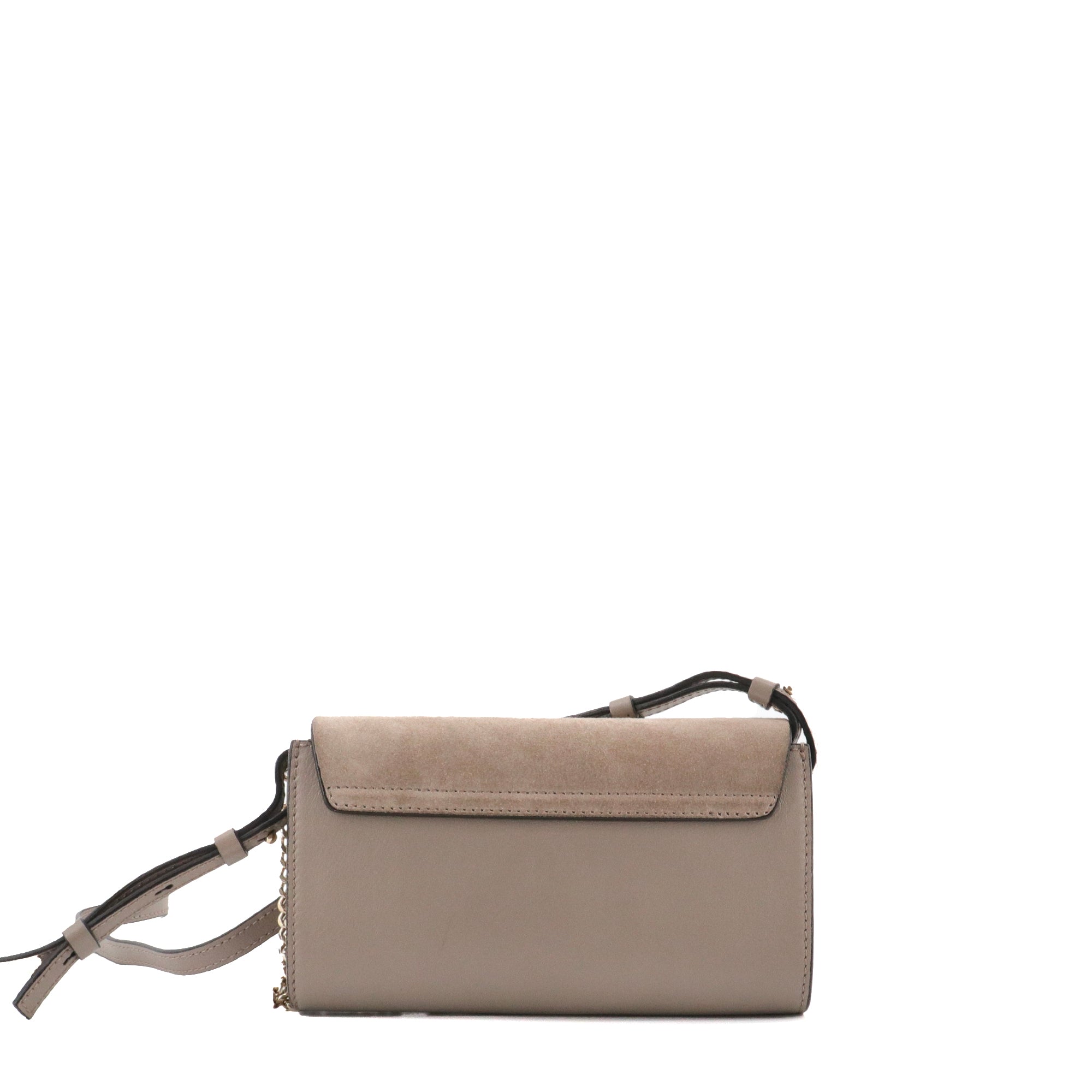 CHLOÉ - Sac à bandoulière Faye mini Chloé en cuir et daim beige