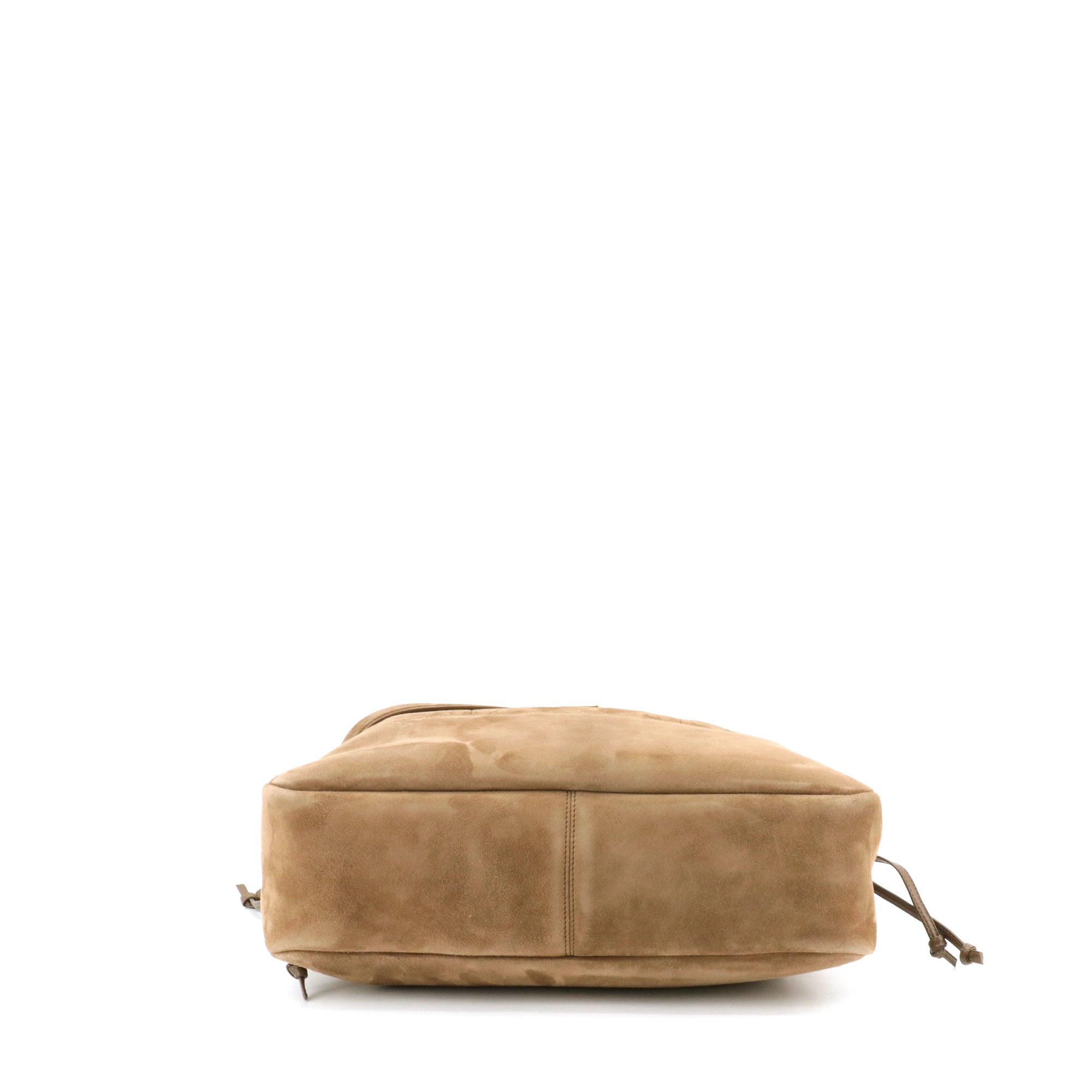 SAINT LAURENT - Sac à main Jamie Shopping Saint Laurent en suède marron