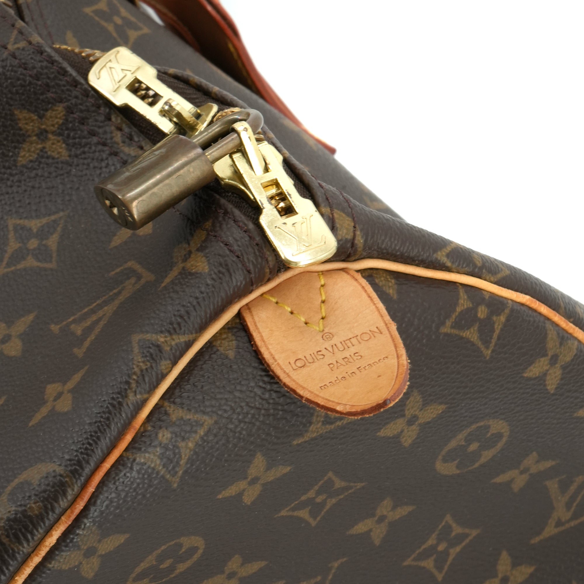 LOUIS VUITTON - Sac de voyage Keepall 55 Louis Vuitton en toile monogrammée vintage