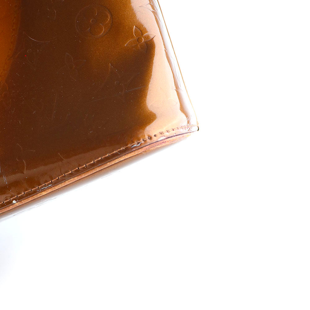 LOUIS VUITTON - Sac à main Houston en cuir verni empreinte