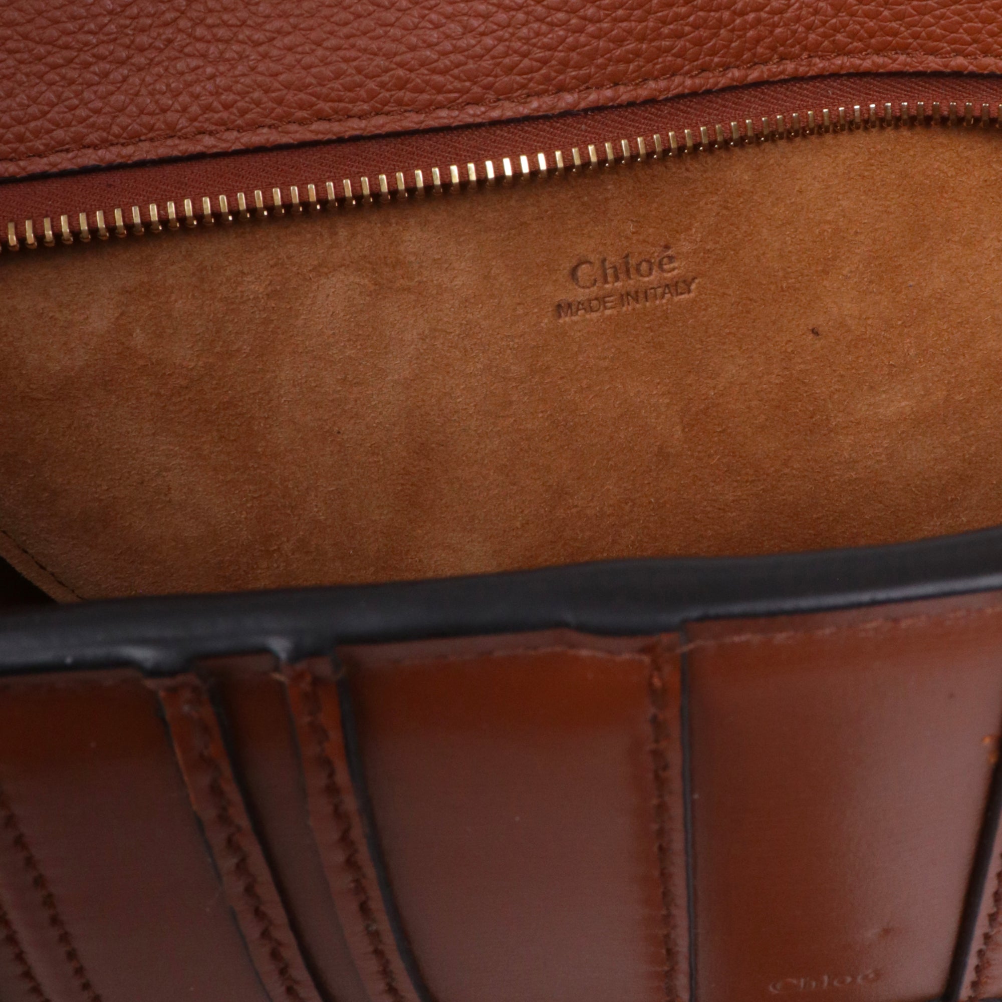 CHLOÉ - Sac à épaule Marcie Chloé en cuir grainé marron