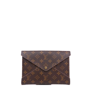 LOUIS VUITTON - Pochette Kirigami GM Louis Vuitton en toile monogrammée marron