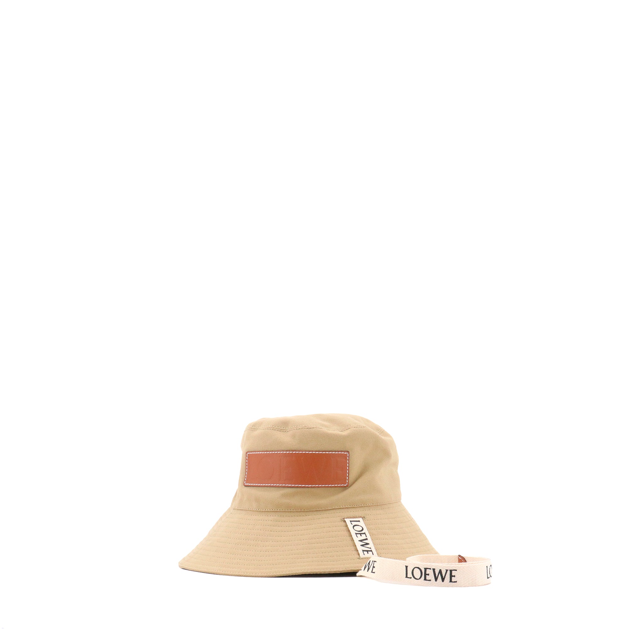 LOEWE - Chapeau Fisherman Loewe en coton beige (T57)