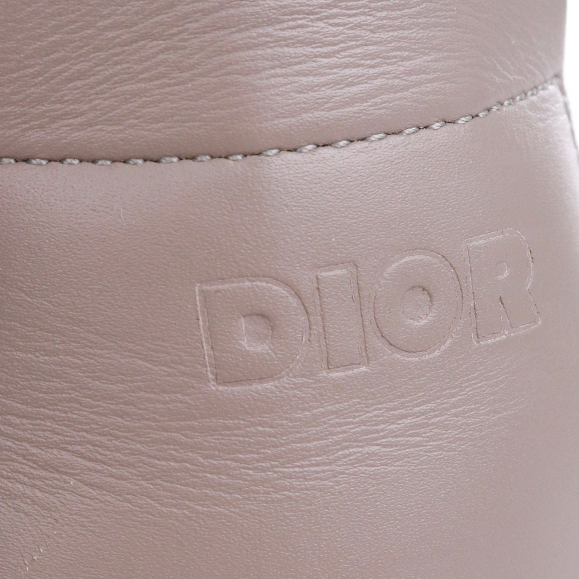 DIOR - Sandales Snow Slipper en toile Dior oblique kaki (T43)