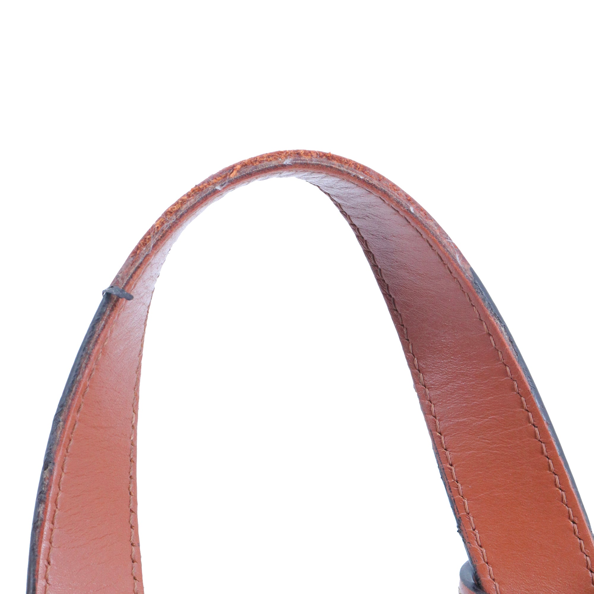 CELINE - Panier Triomphe teen Celine en paille et cuir tan