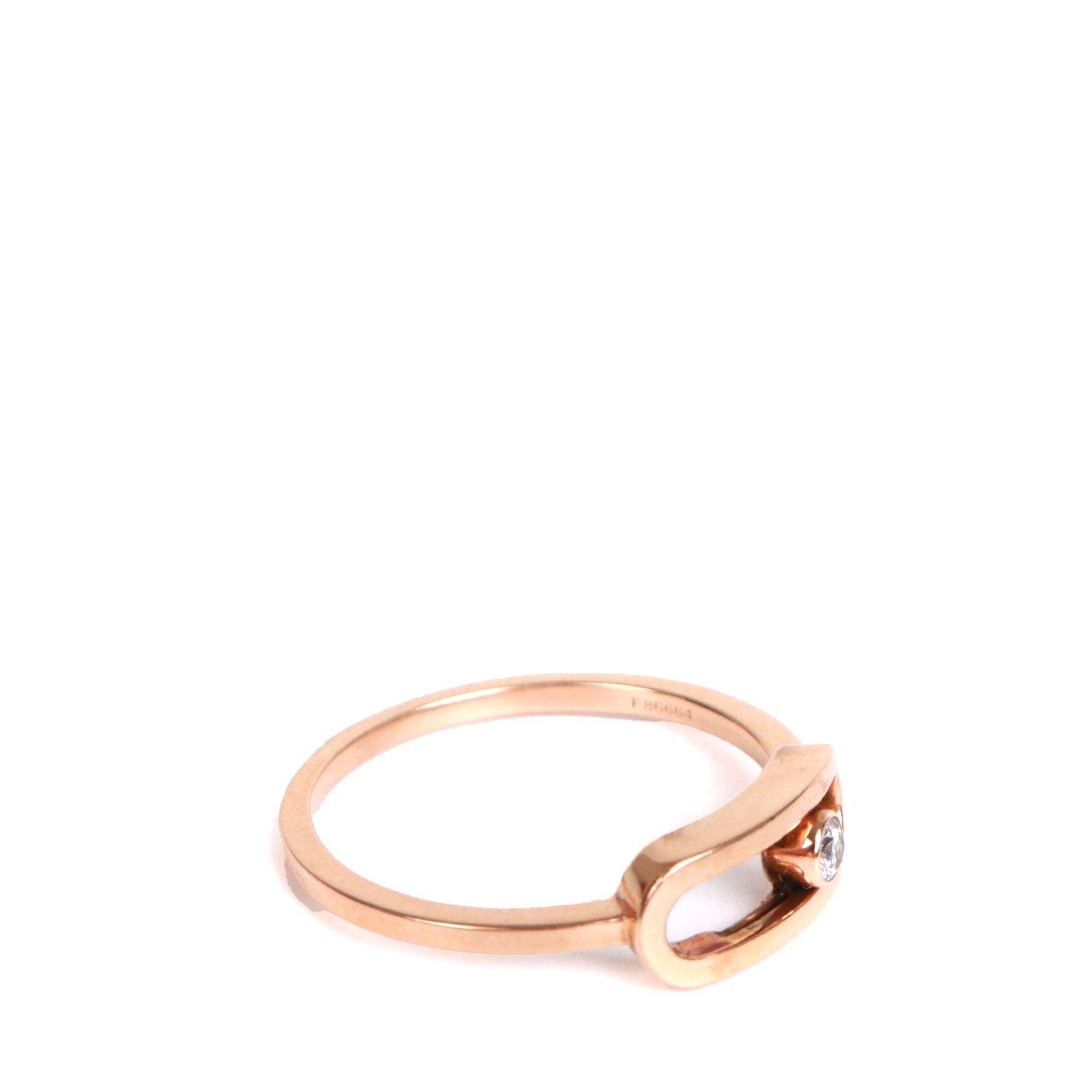 MESSIKA - Bague Move Uno grand modèle Messika or rose (T57)