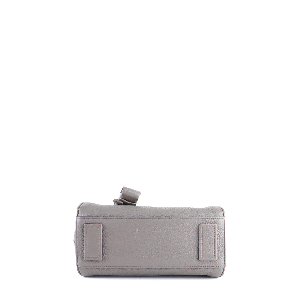 SAINT LAURENT - Sac de jour nano en cuir grainé gris