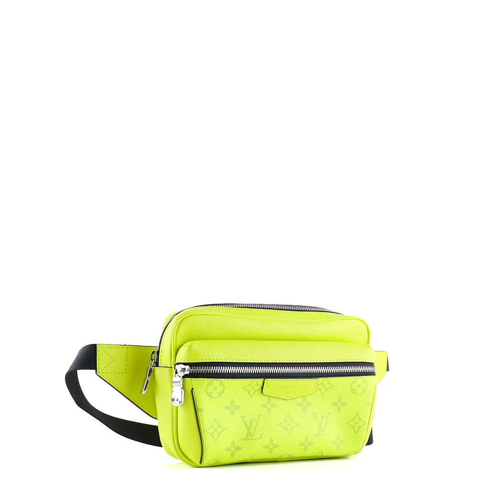LOUIS VUITTON - Ceinture banane Taïgarama en cuir jaune fluo