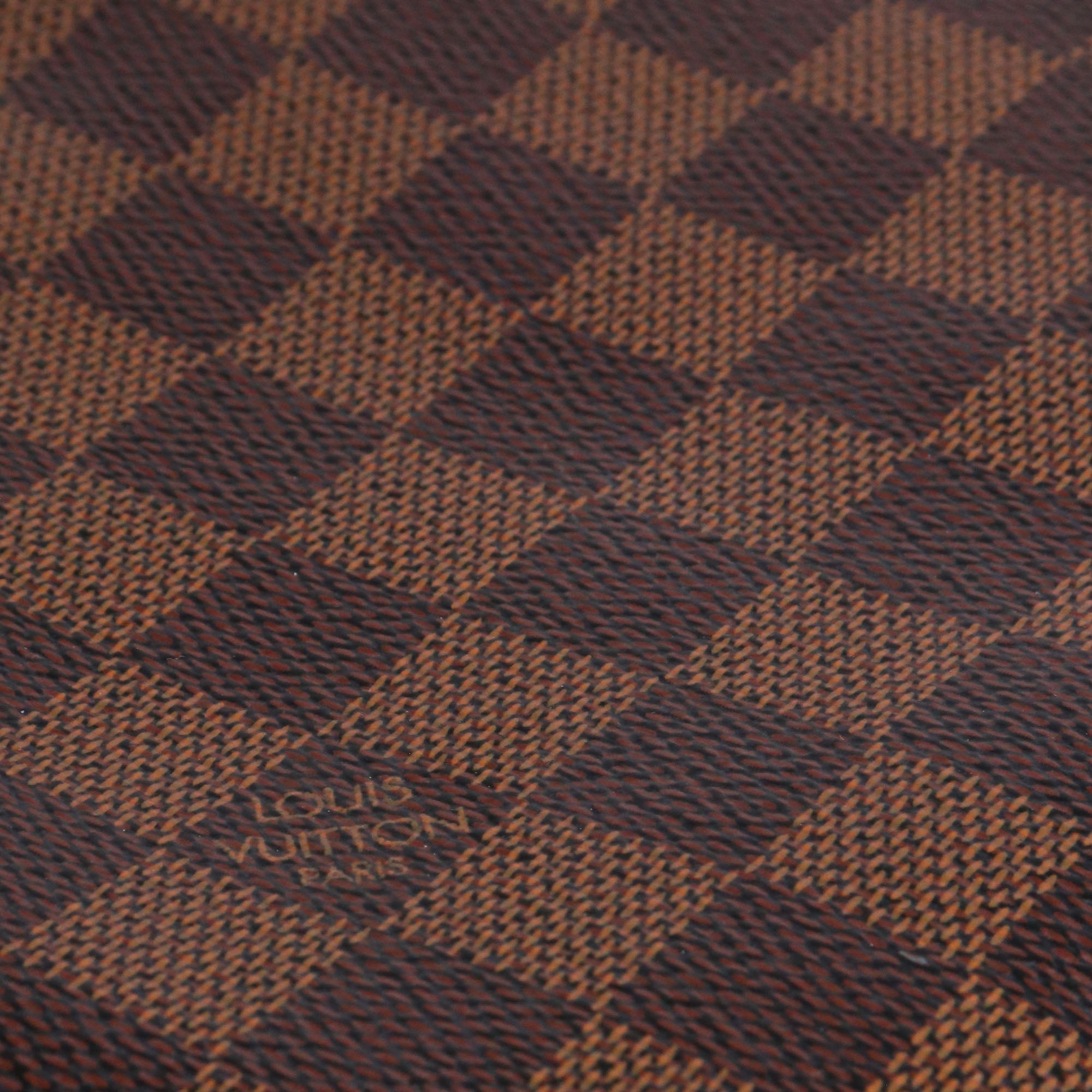 LOUIS VUITTON - Pochette Daily Pouch Louis Vuitton en cuir damier ébène