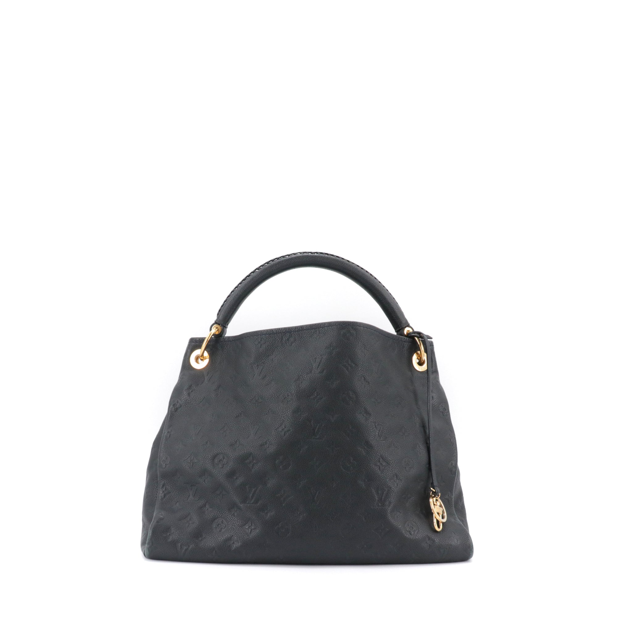 LOUIS VUITTON - Sac cabas Artsy MM Louis Vuitton en cuir empreinte bleu marine